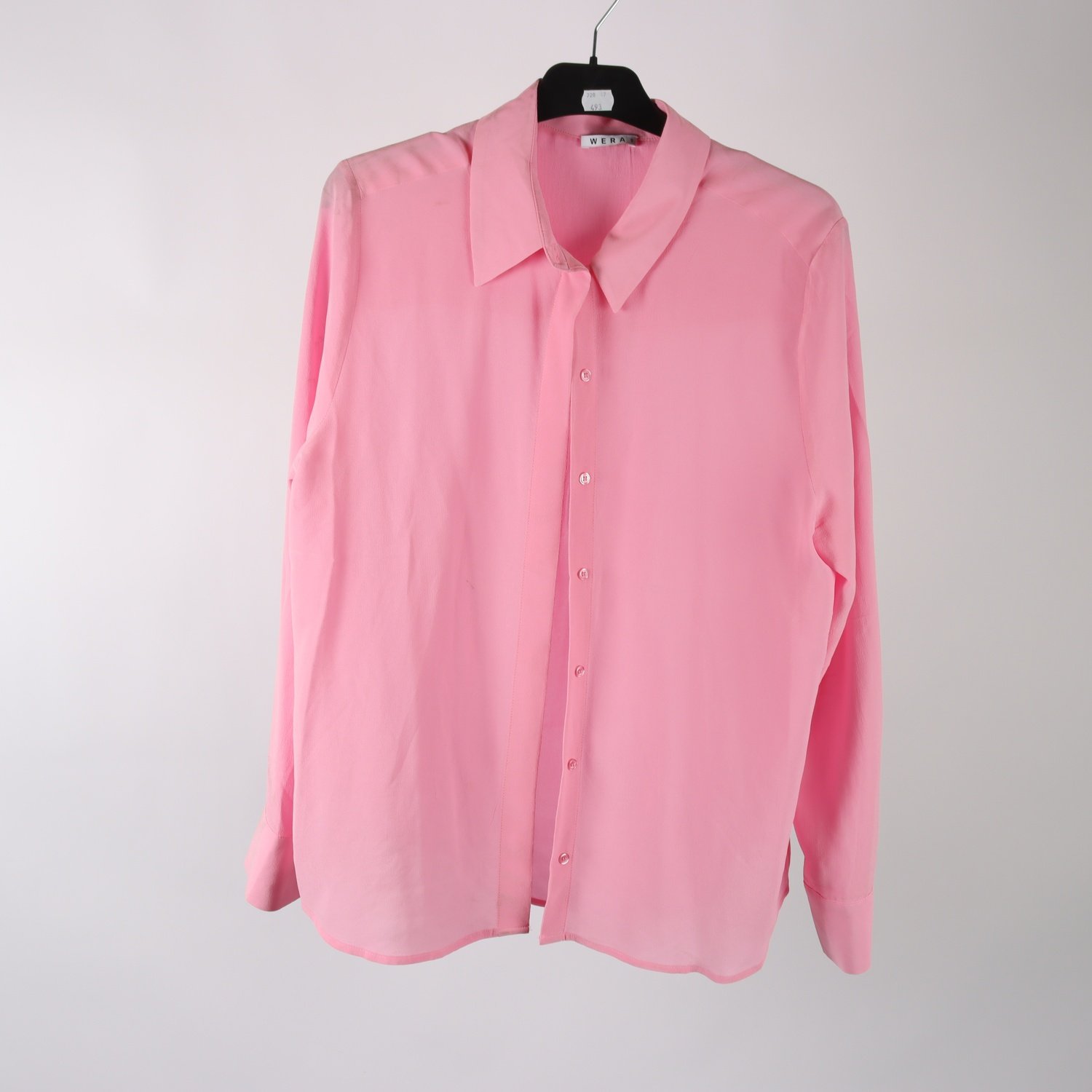 Blus, Wera, rosa, 100% silke, stl. 40.