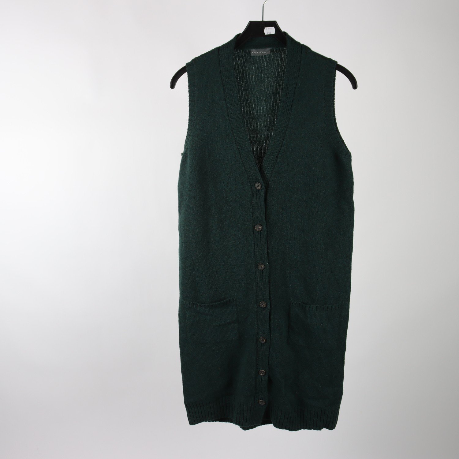 Väst, lång, Nygårdsanna, grön, stl. M