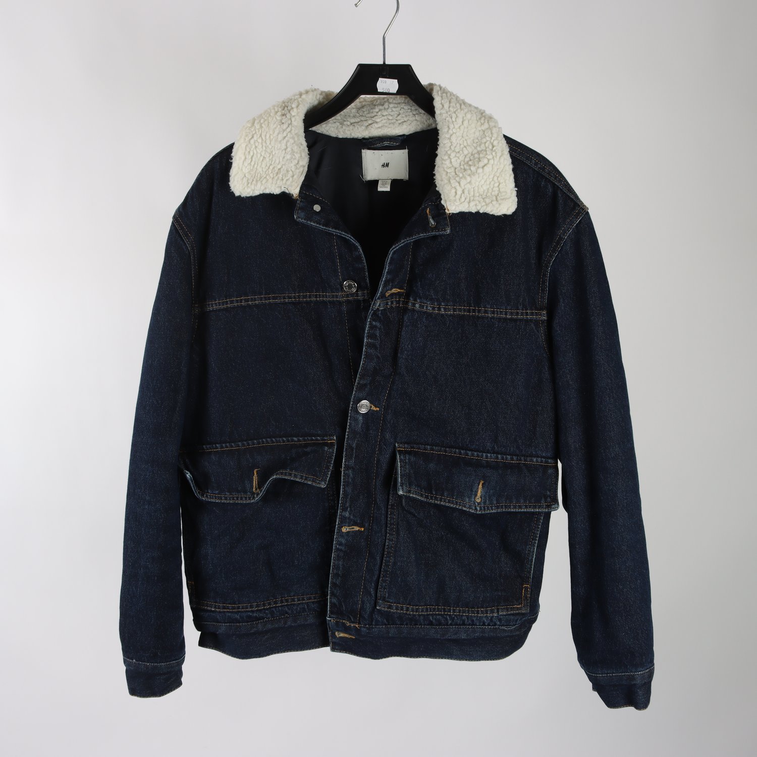 Fodrad jeansjacka, KappAhl, blå, stl. M.