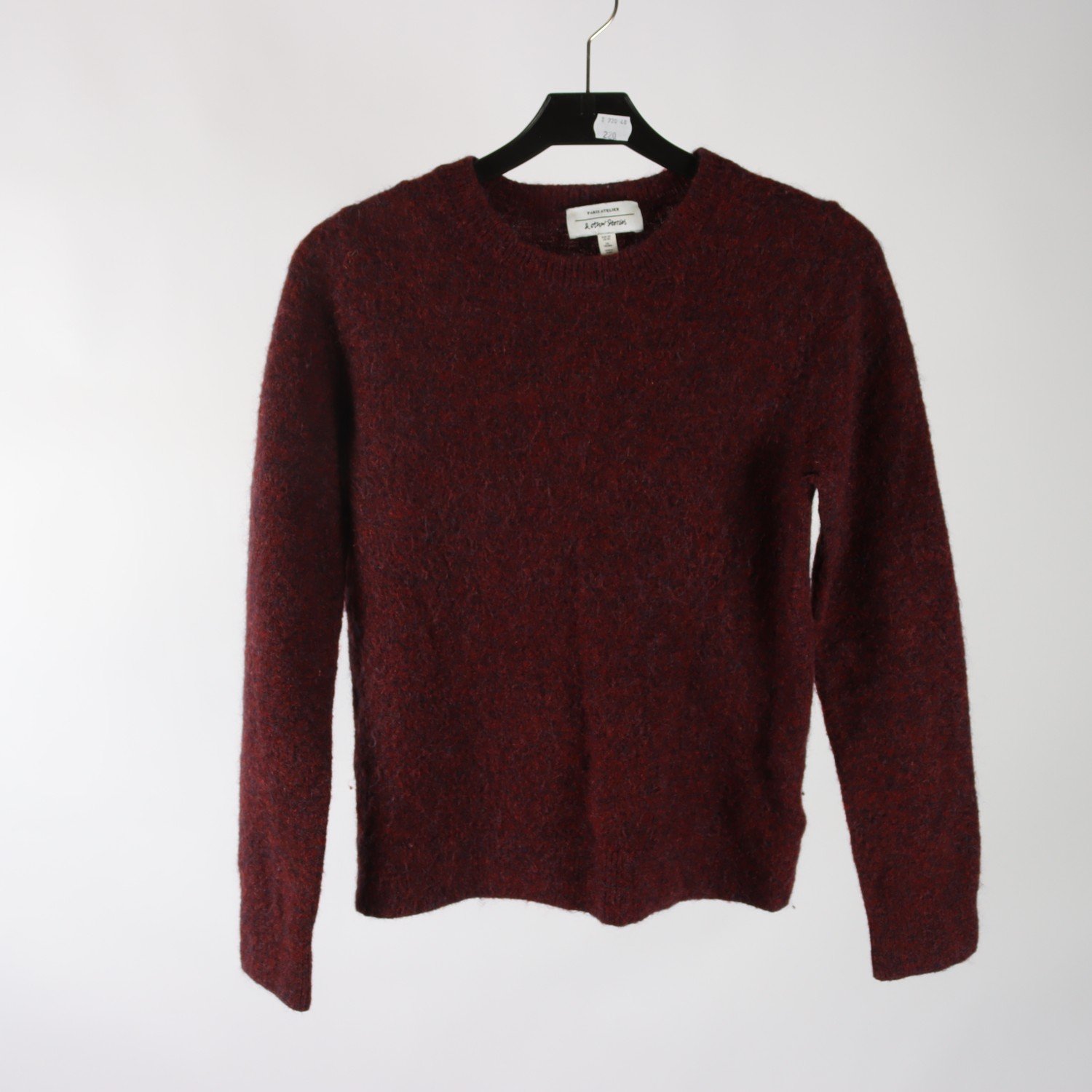 Tröja, & Other Stories, vinröd, stl. XS