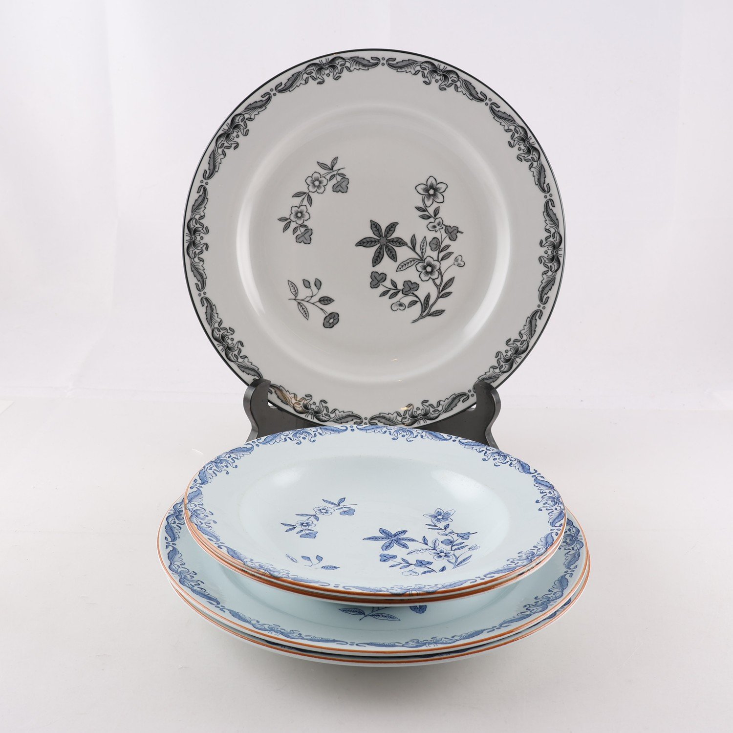 Tallrikar, Rörstrand, Ostindia, 5 st. Samfraktas ej.