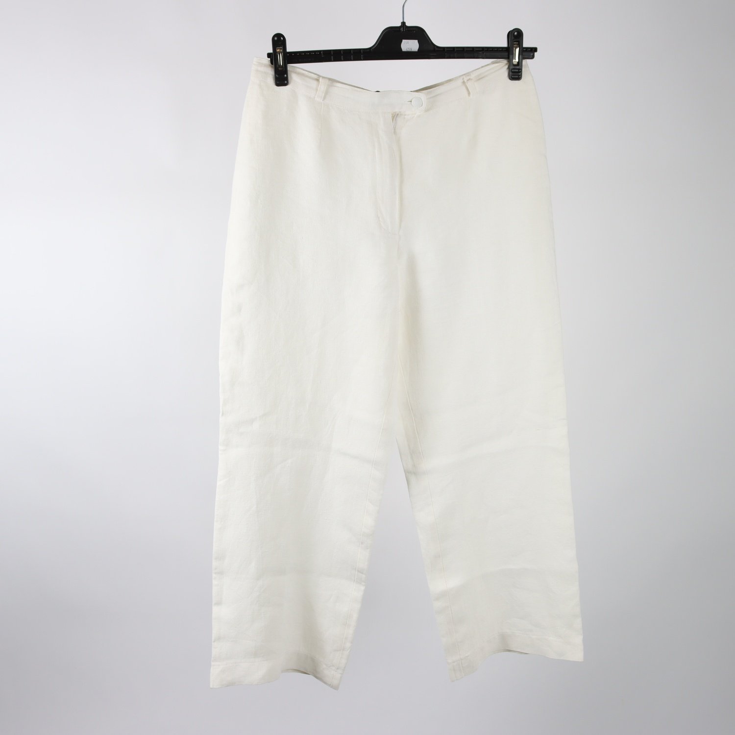 Byxor, Rita Y, offwhite, lin, stl. 42.