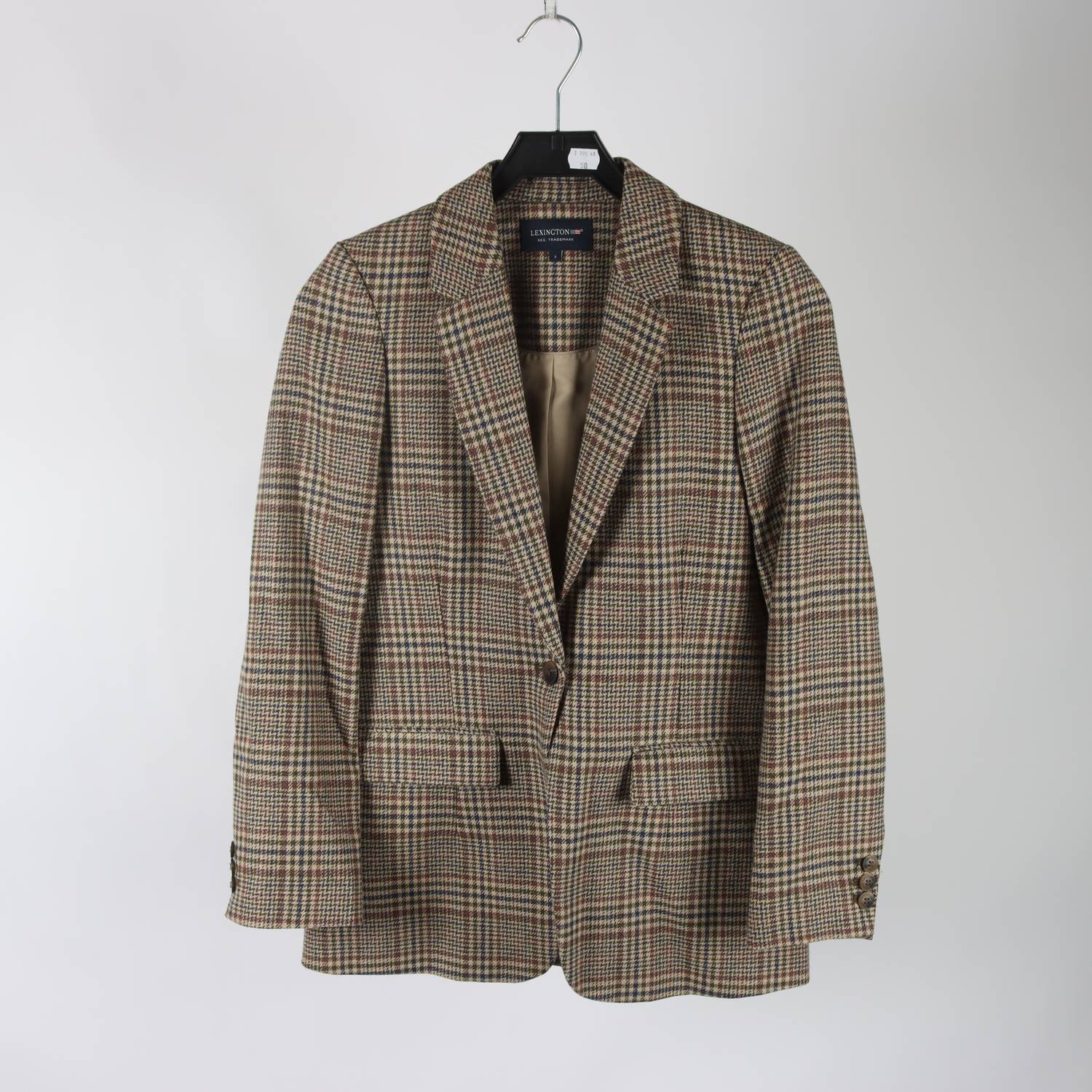 Kavaj, Lexington, brun, mönstrad, stl. S