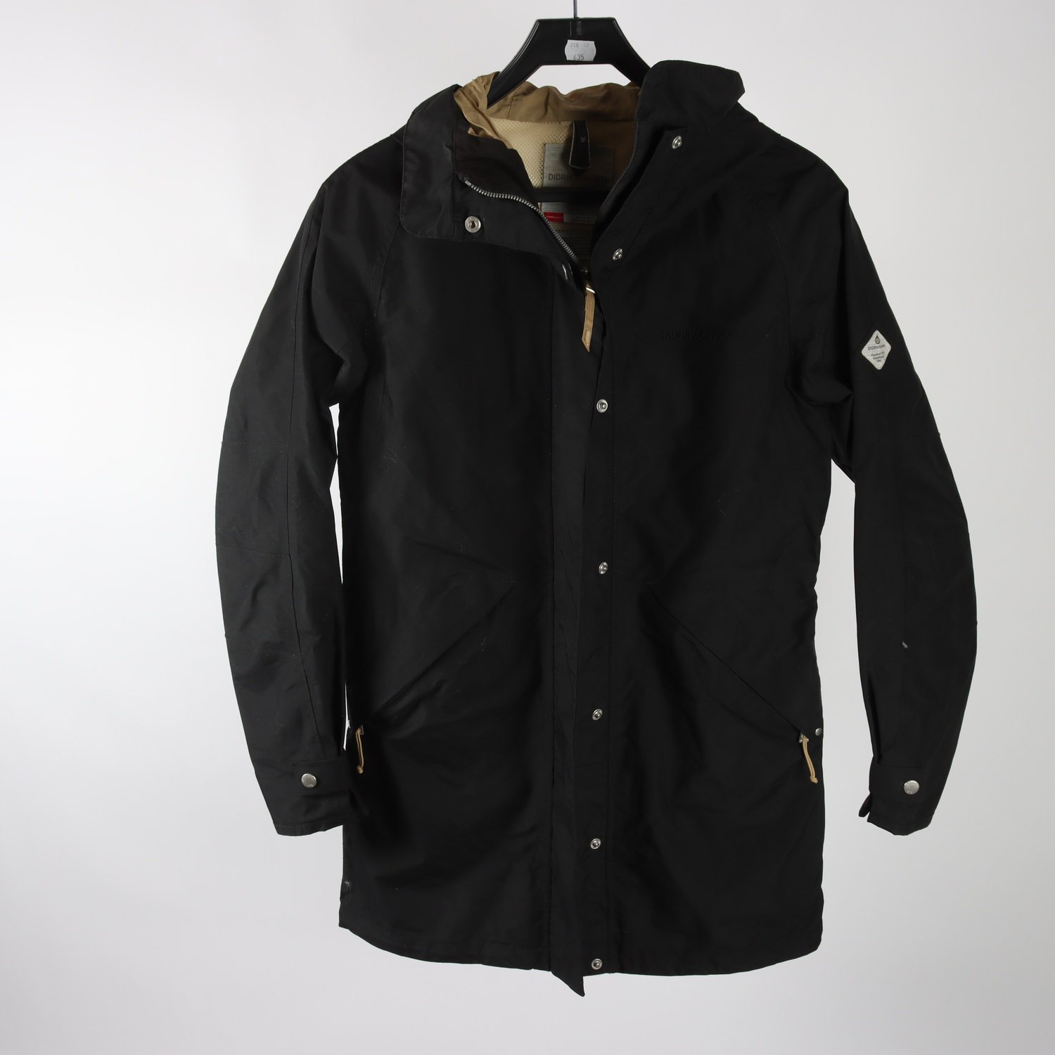 Vindjacka, Didriksons, svart, stl. 36.