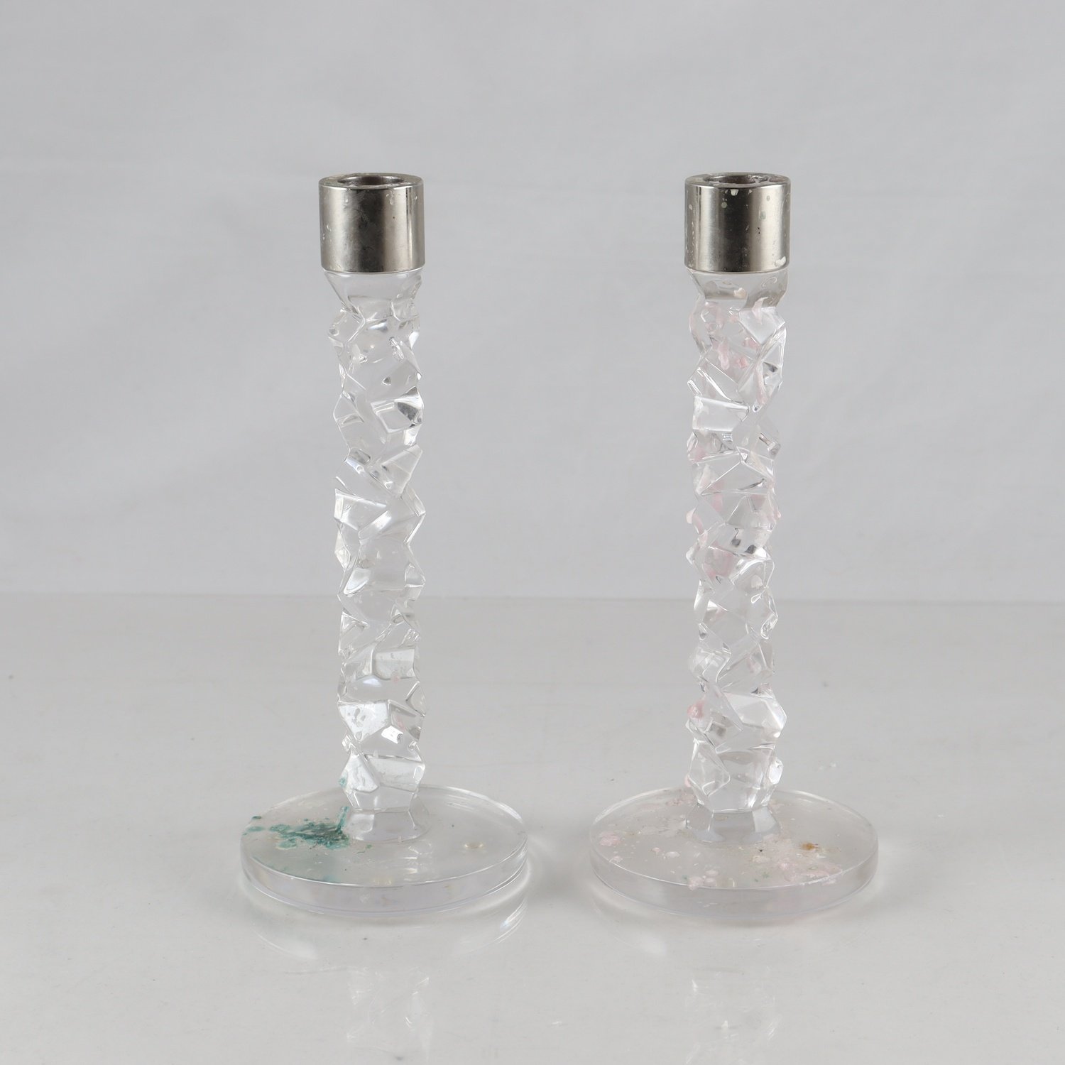 Paret ljusstakar, Carat, Lena Bergström, Orrefors. Samfraktas ej.