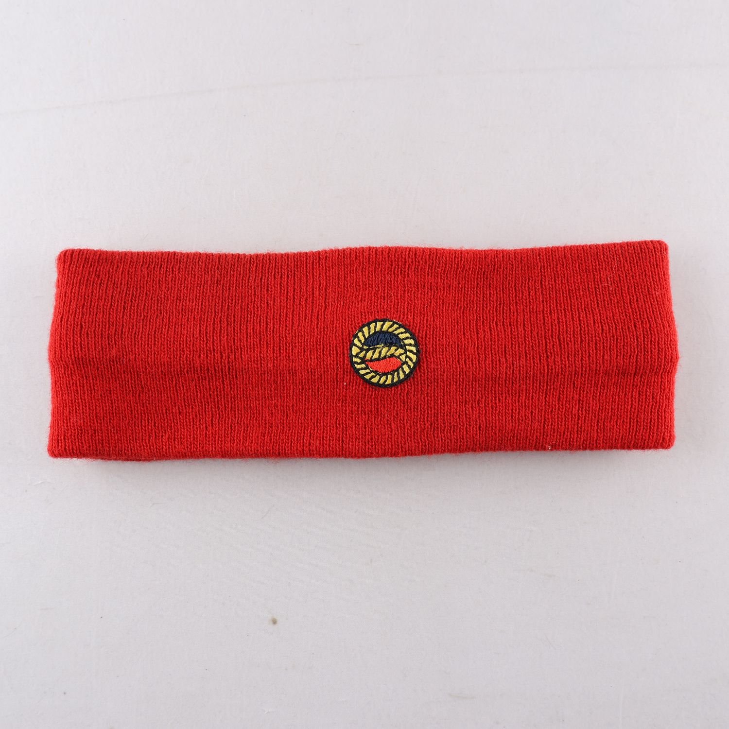 Pannband, Busnel, röd, ullmix.