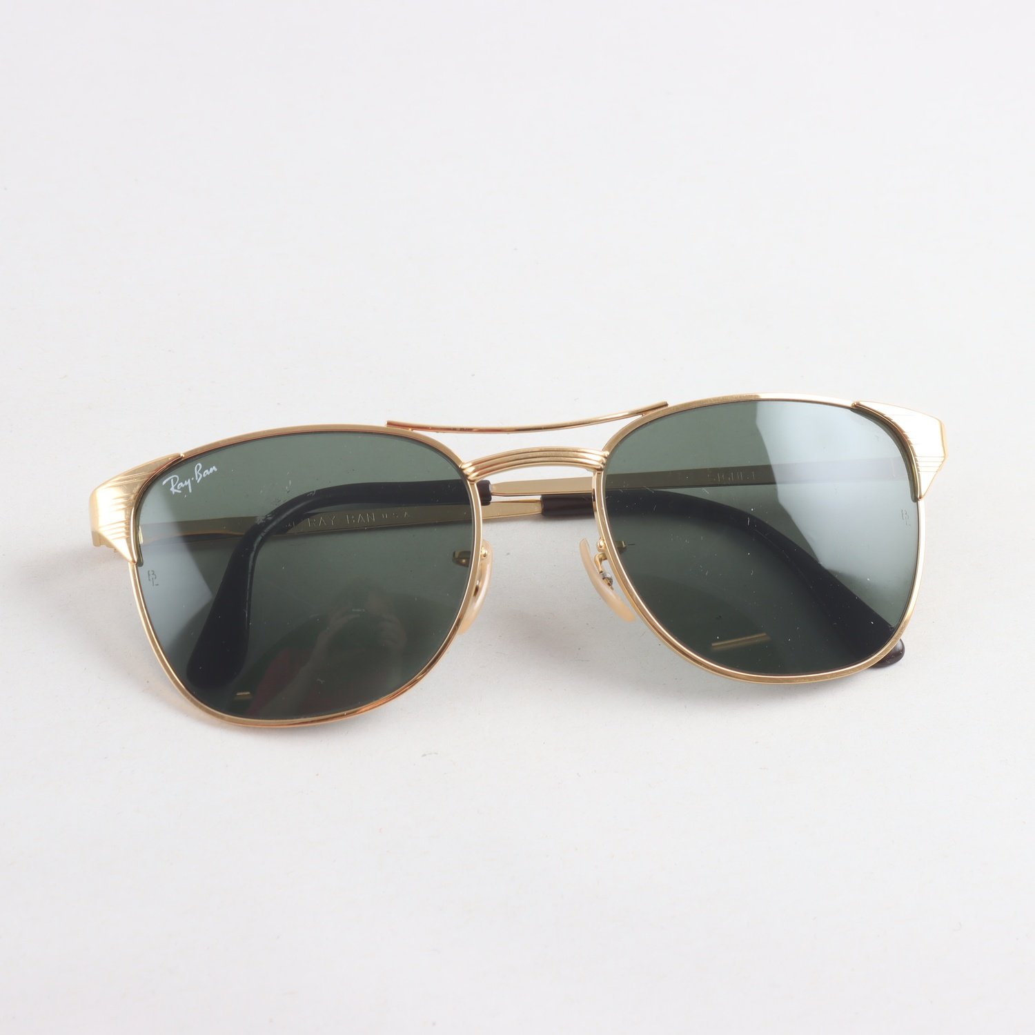 Solglasögon, guldpläterad metall, Bauch & Lomb, Ray Ban Signet, vintage