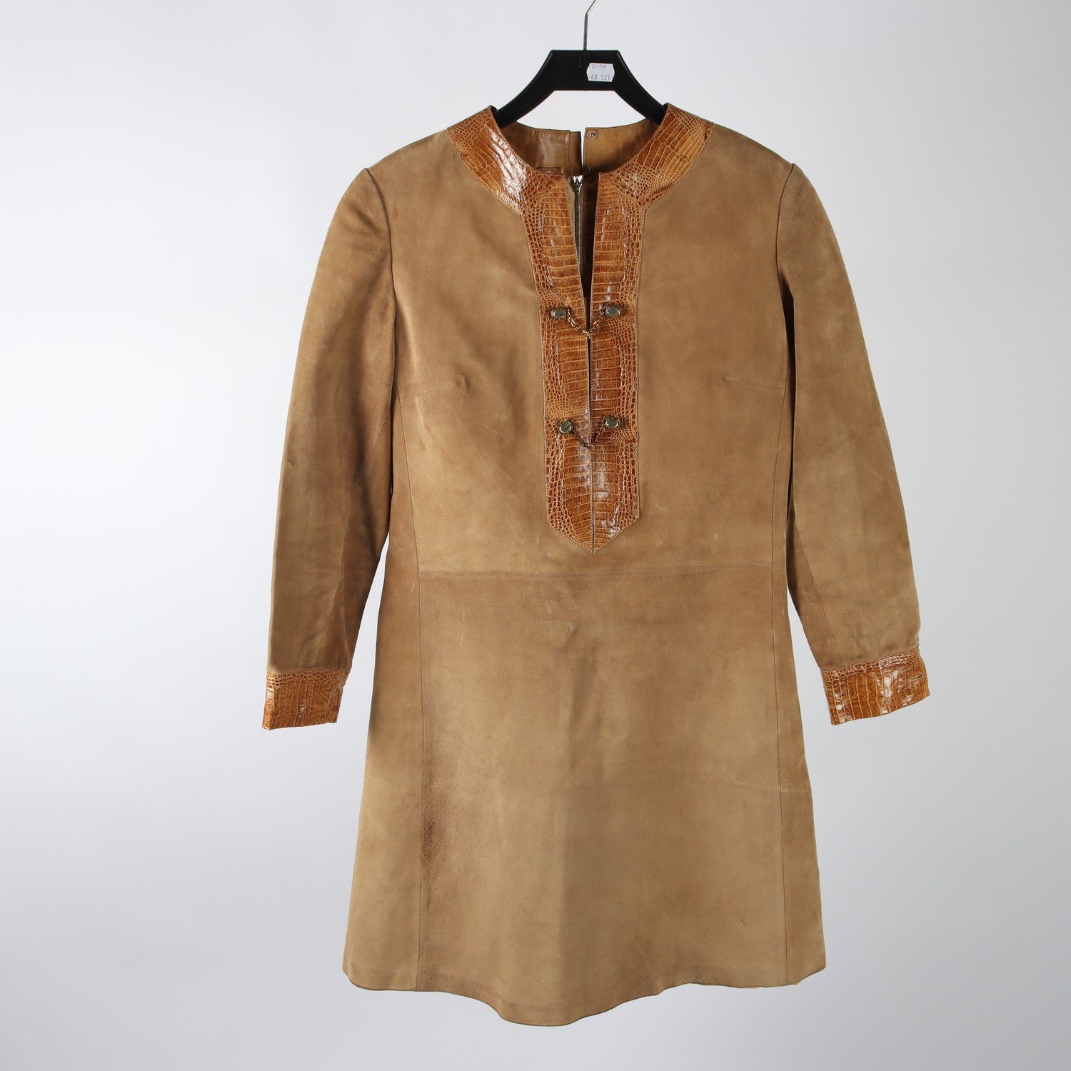 Klänning, Gucci, vintage, 100% läder, stl. 36