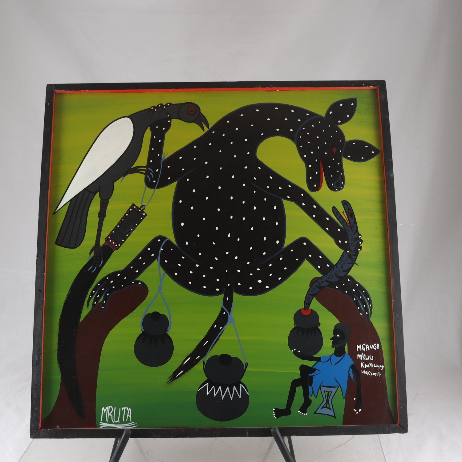 Cykellack på pannå, Hashim Mruta, (1942-1998) Endast avhämtning.