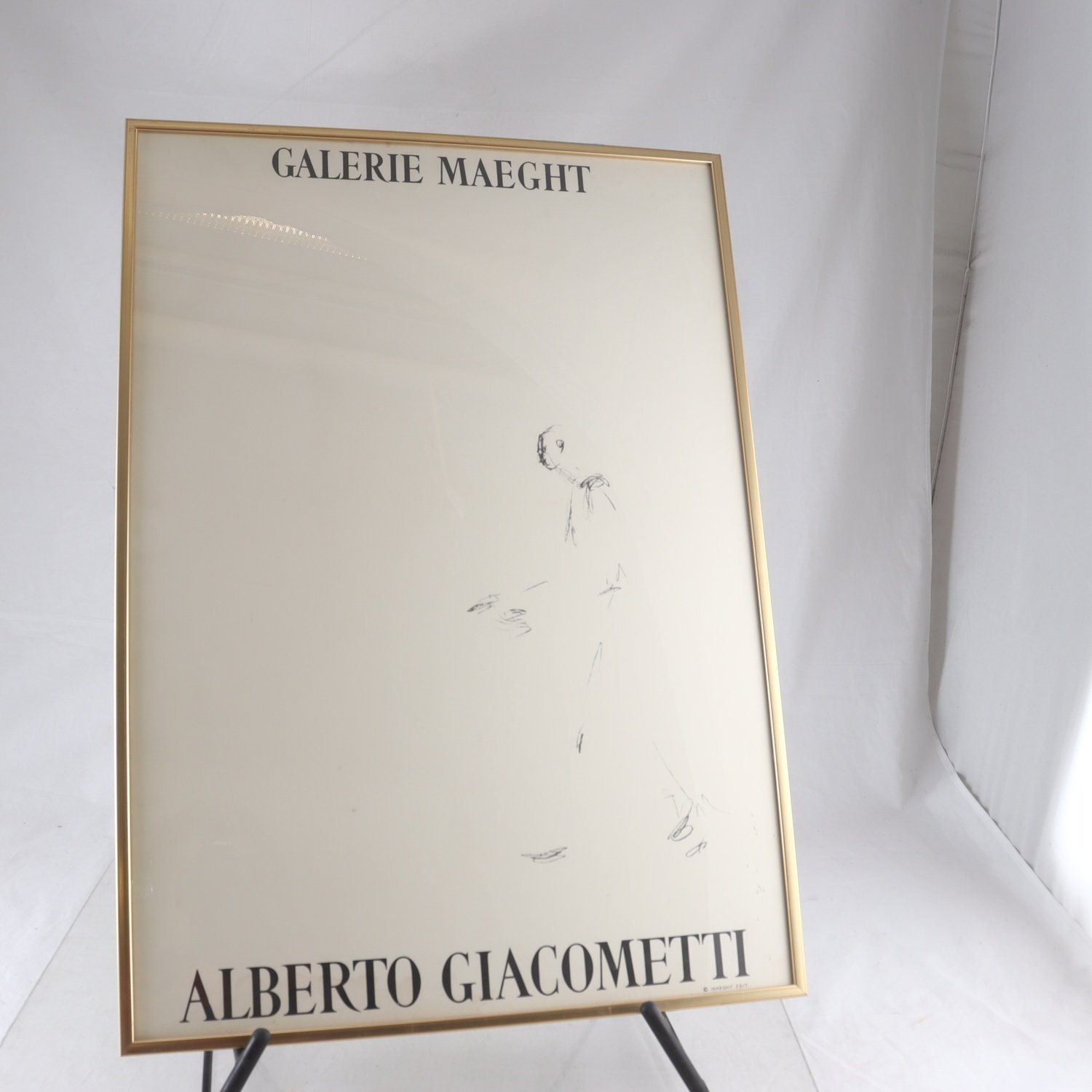 Original poster, Alberto Giacometti 1957-Maeght. Endast avhämtning.