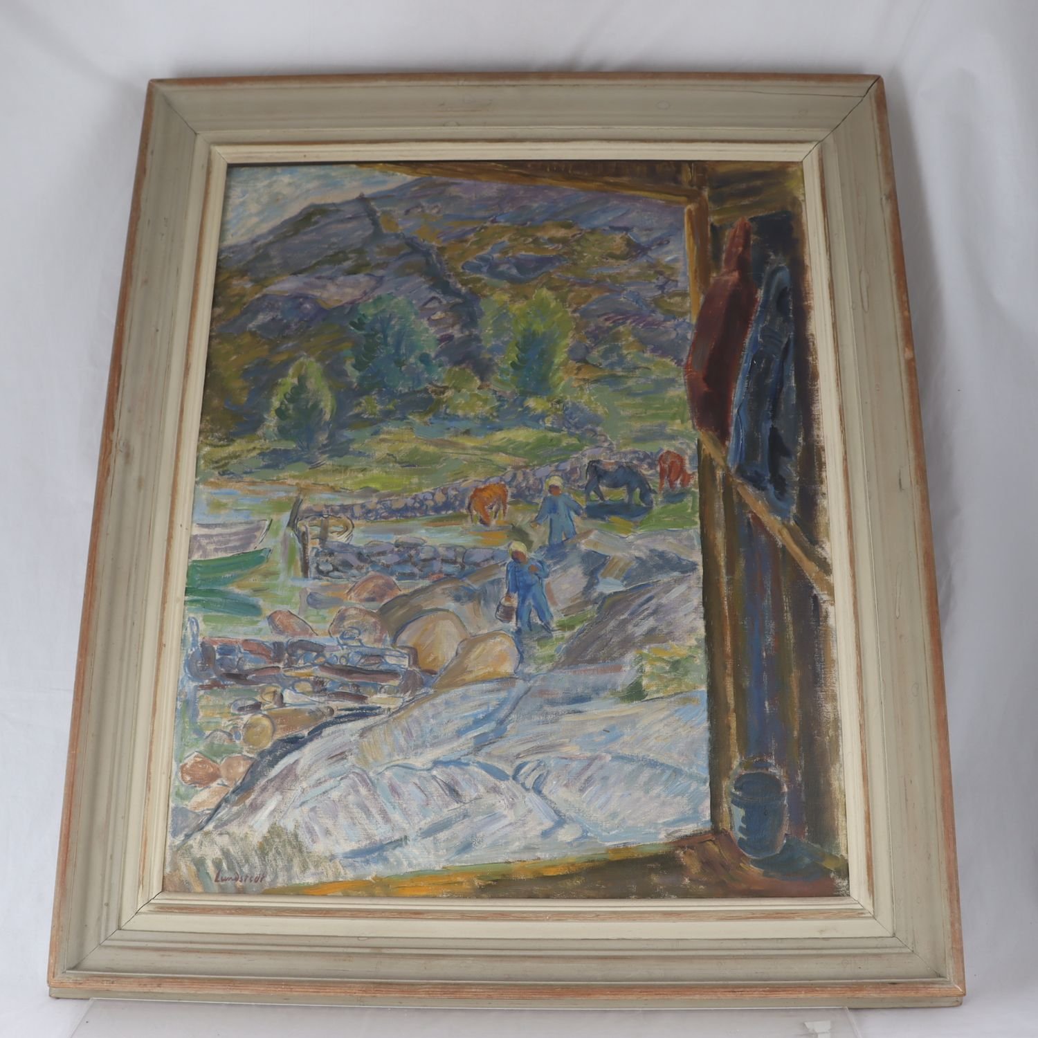 Olja på duk, Kristian Lundstedt, (1894-1959) Endast avhämtning.