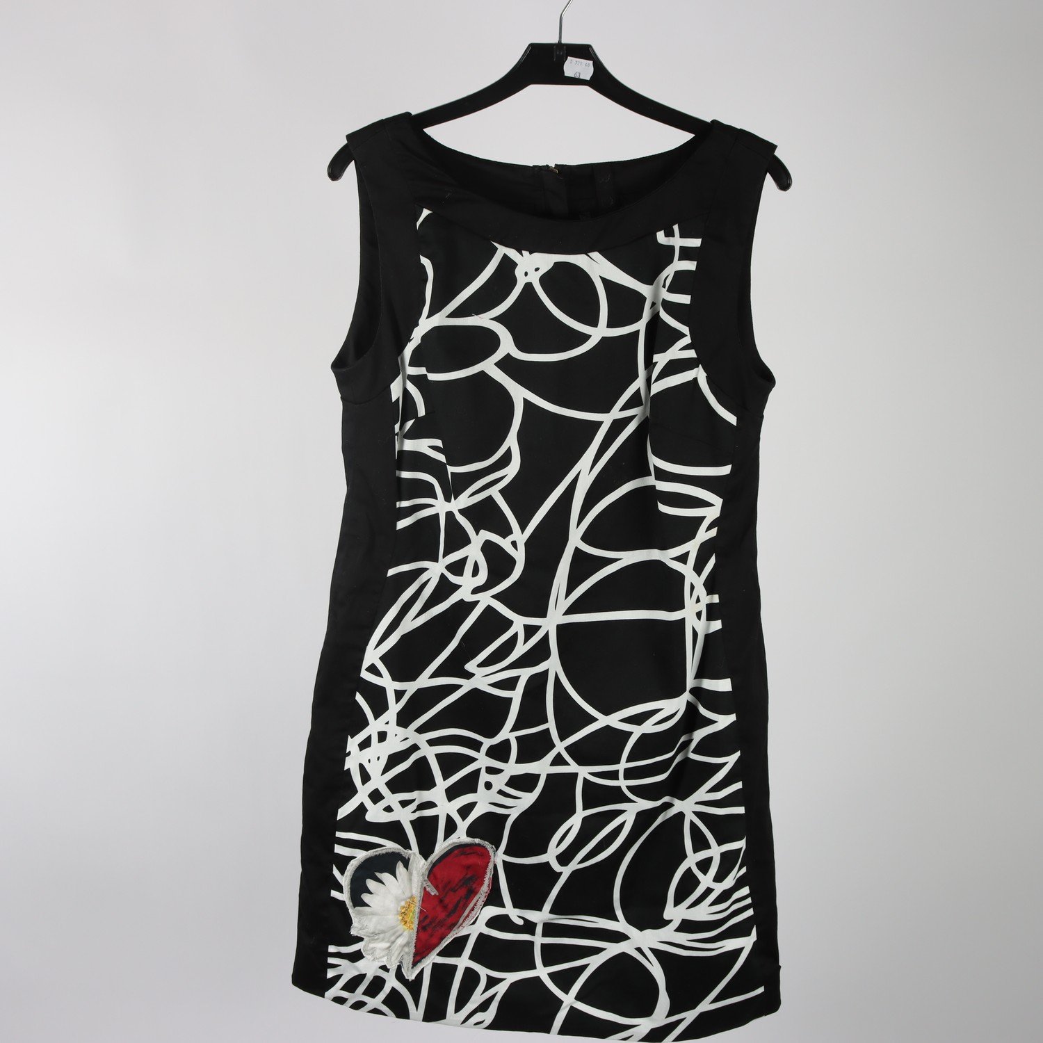 Klänning, Desigual, svart, vit, mönstrad, stl. 42