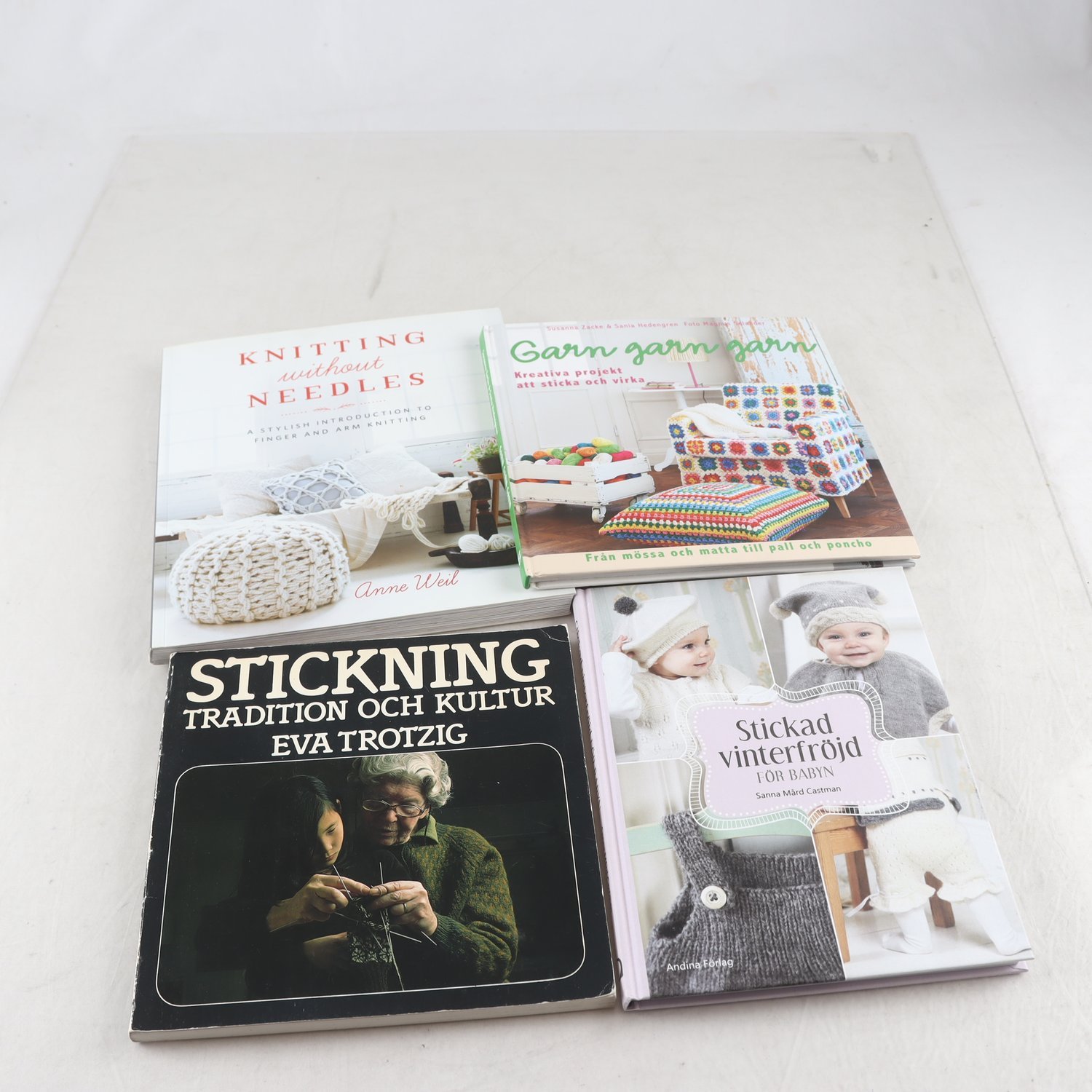 Stickning, bokpaket med 4 volymer