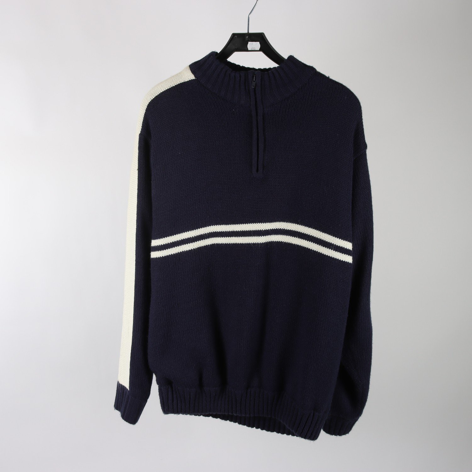 Fodrad tröja, Male Collection, blå, vit, stl. XL.