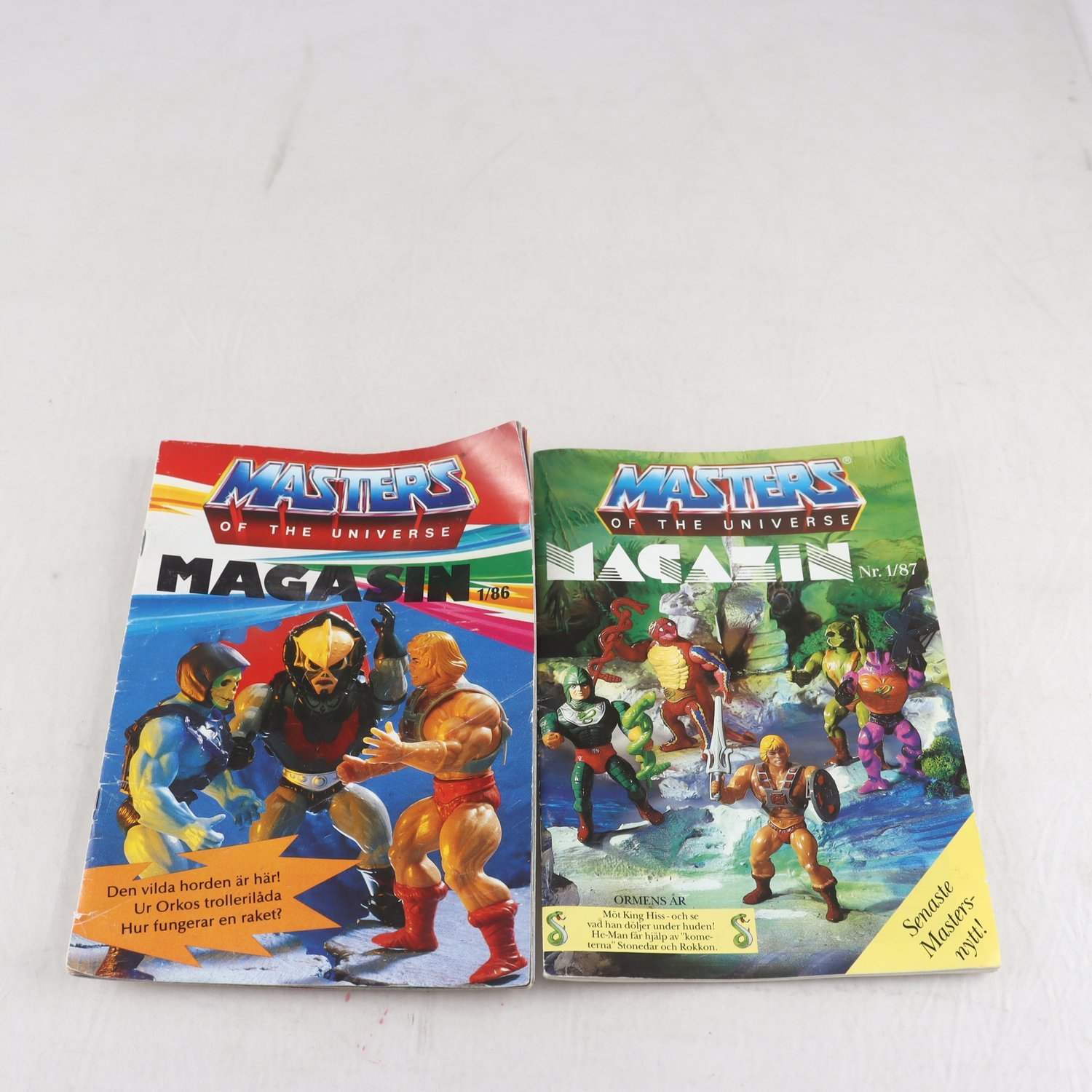 Masters of The Universe Magasin, nr 1/86 samt nr 1/87