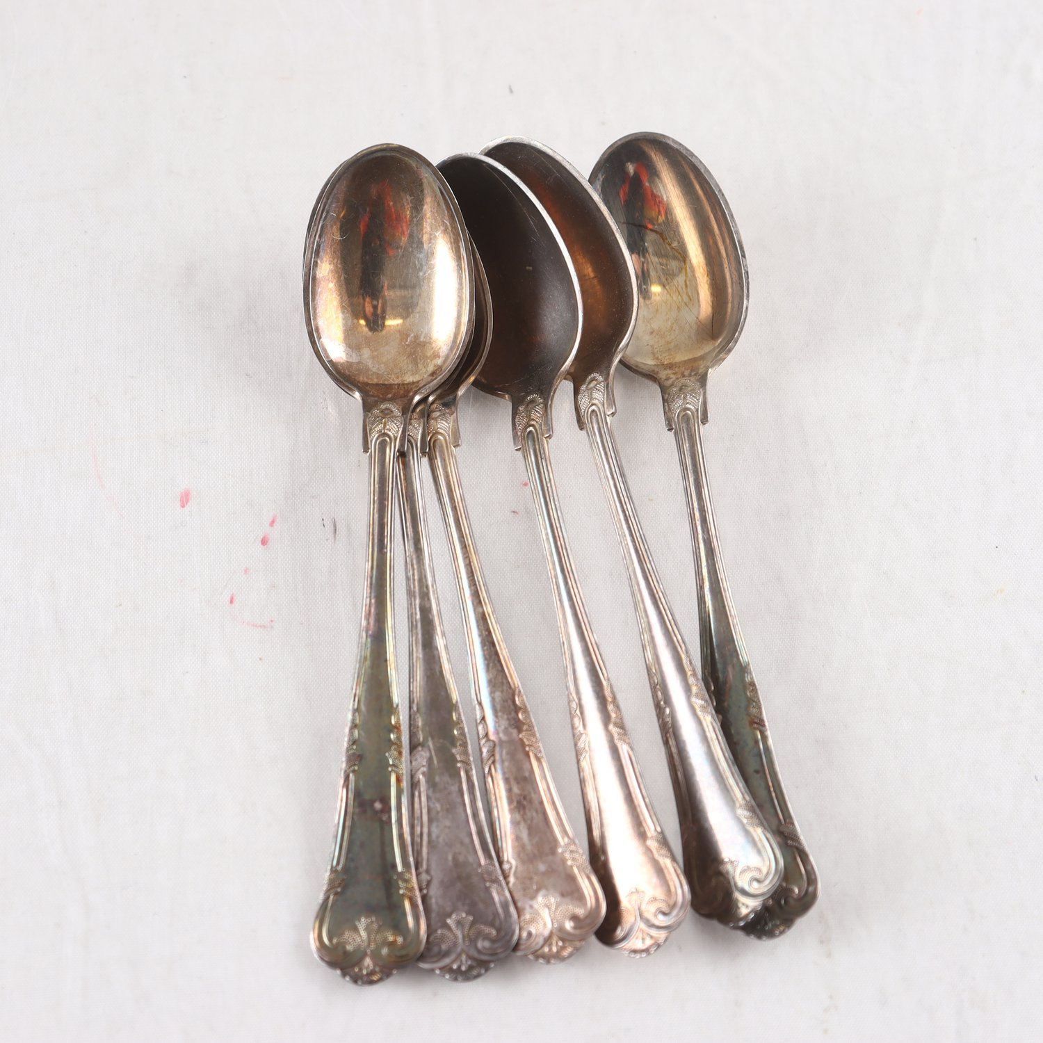 Kaffeskedar, silver, 830, Cohr, Danmark, 6 st
