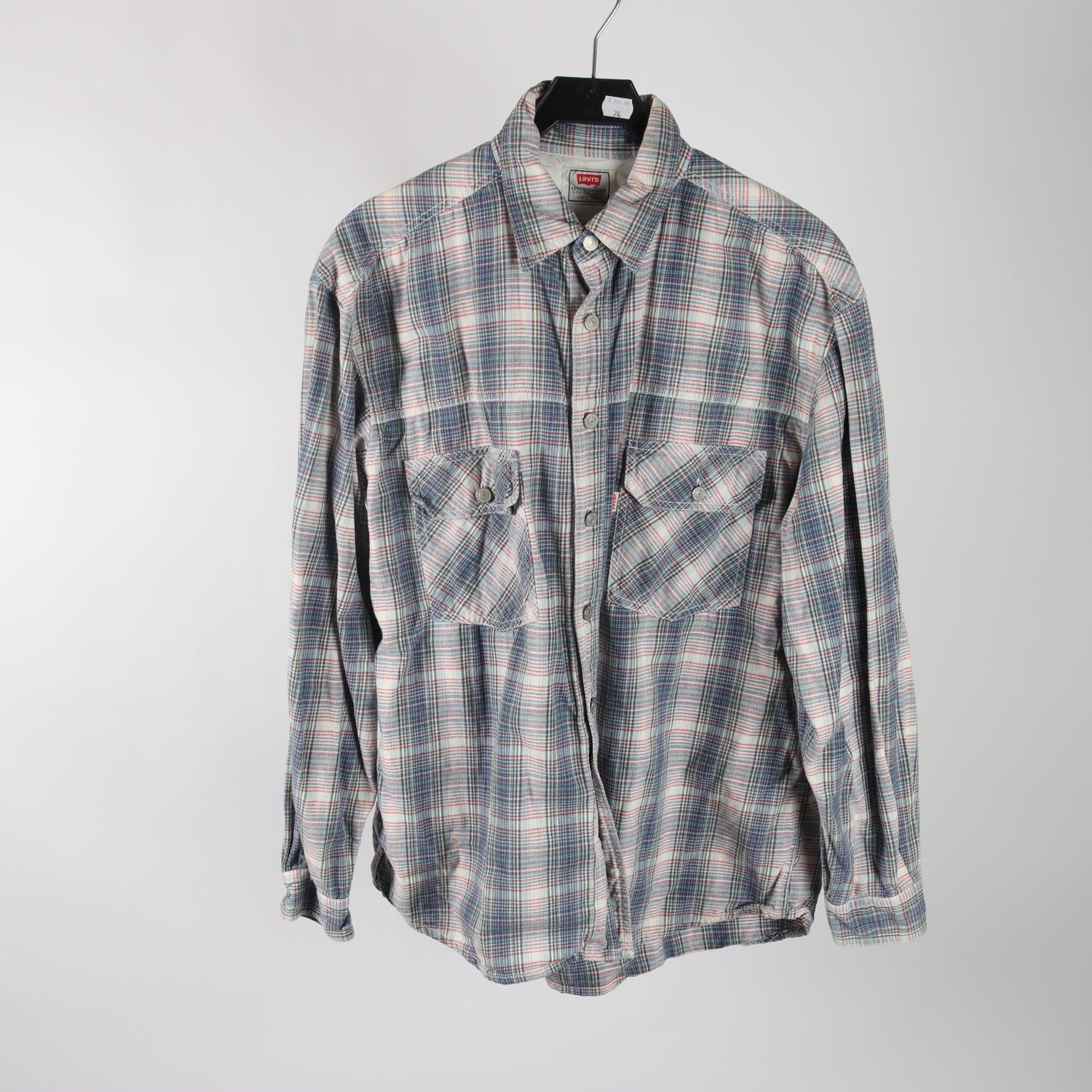 Skjorta, Levis, blå, röd, vit, stl. L