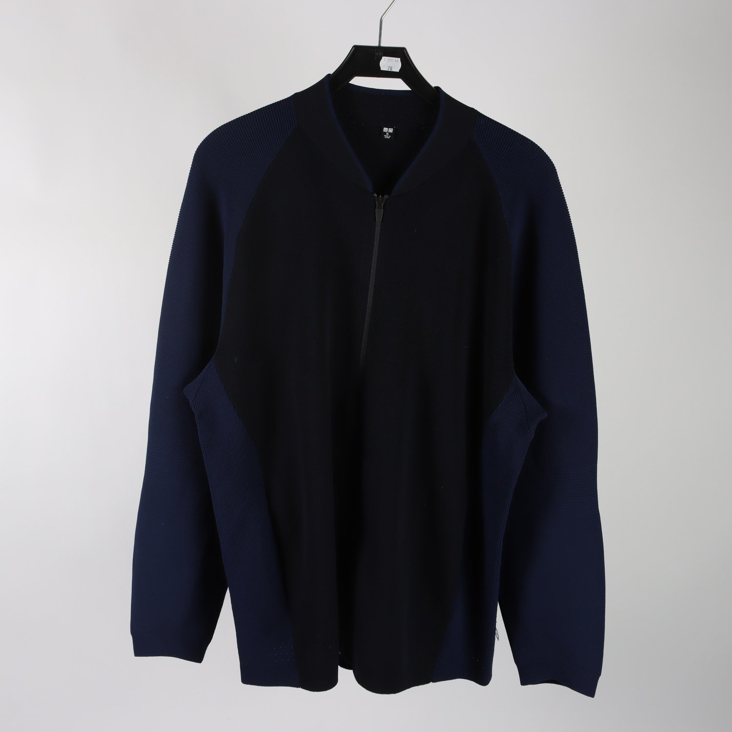 Ziptröja, Uniqlo, blå, stl. XL