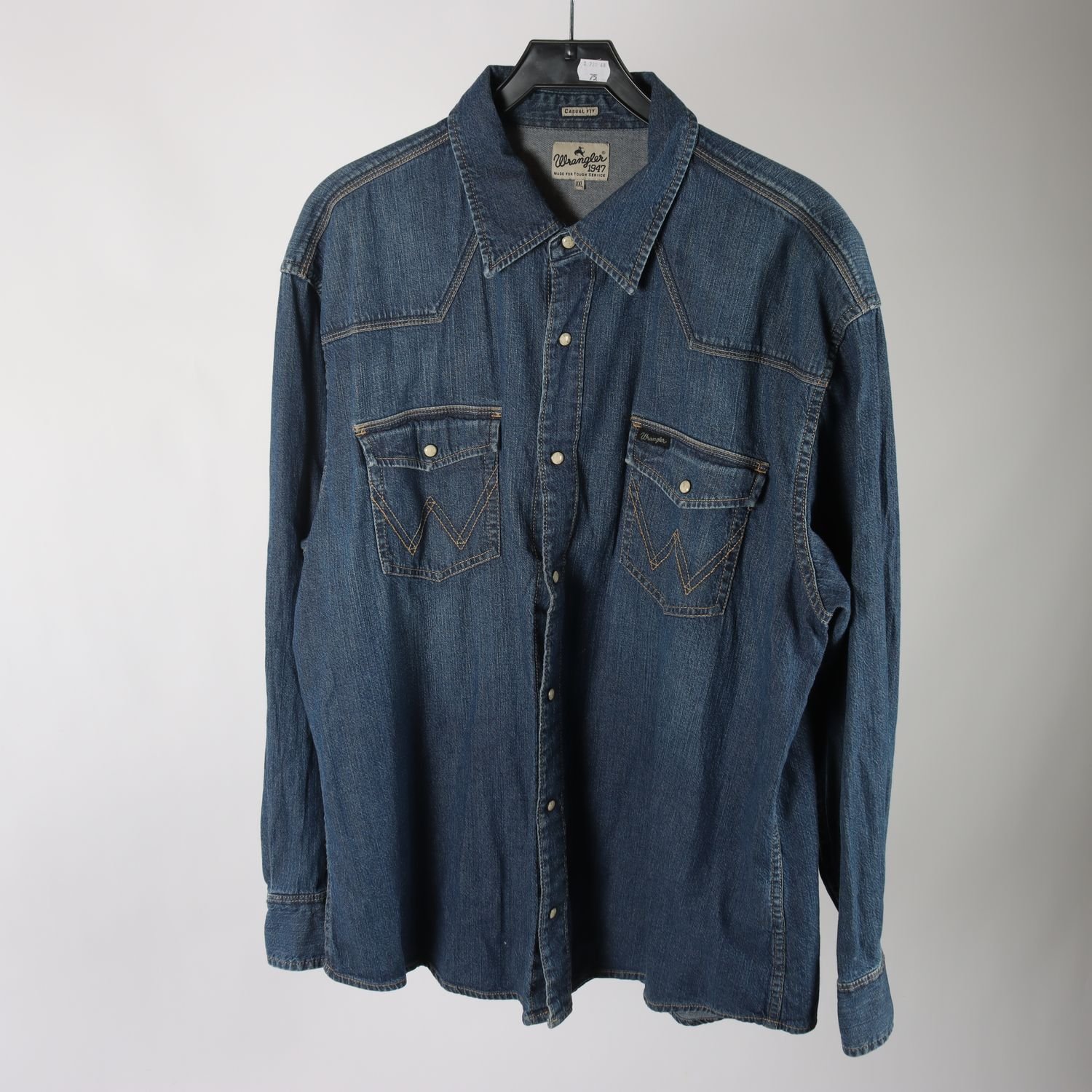 Jeansskjorta, Wrangler, blå, stl. XXL