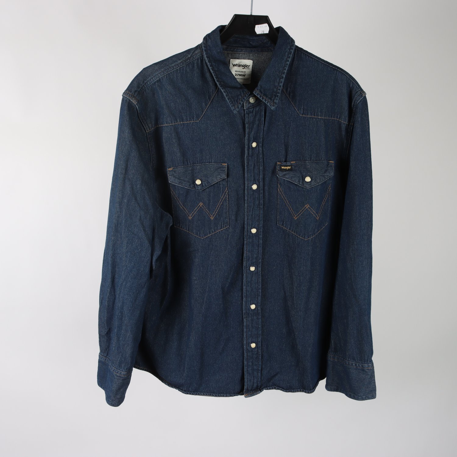 Jeansskjorta, Wrangler, blå, stl. L