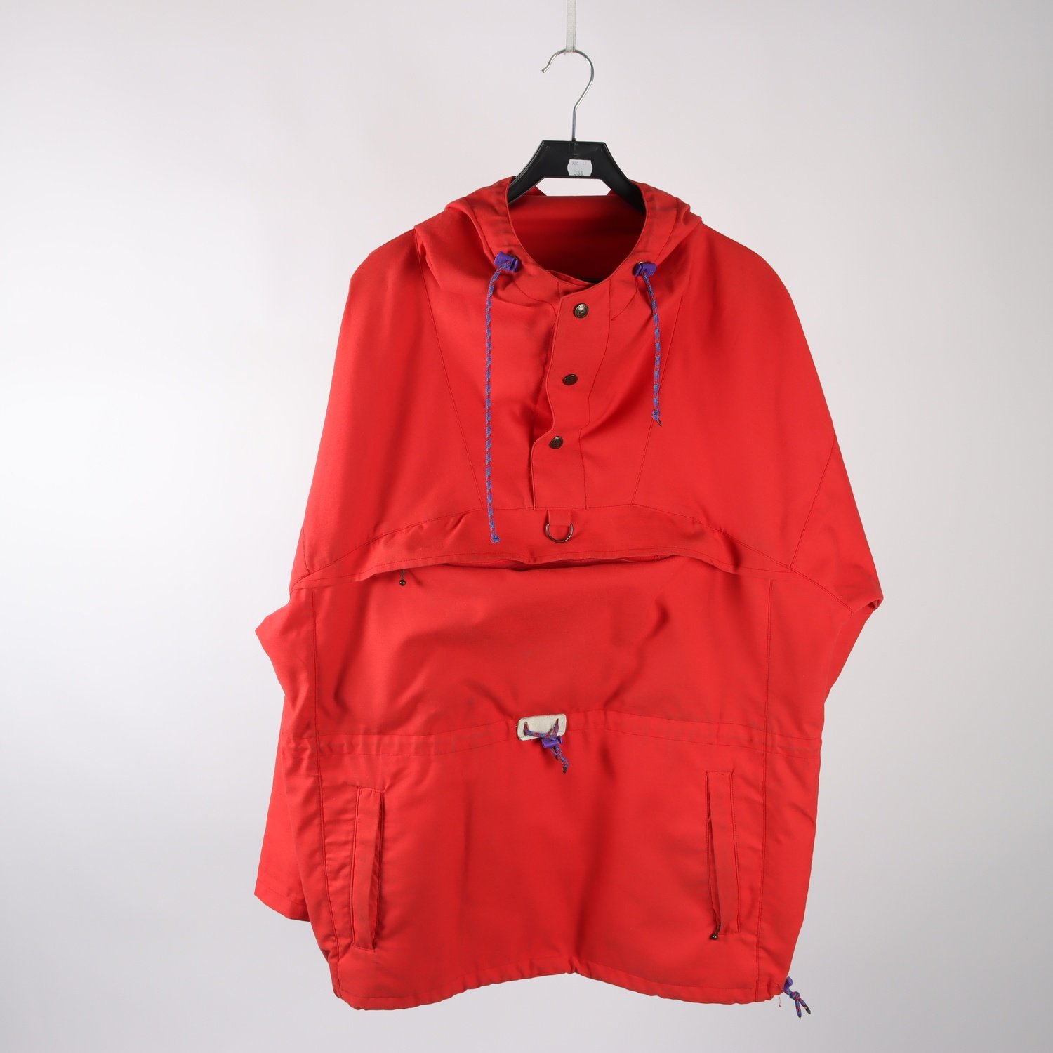 Anorak, Fjällräven, röd, retro, stl. ca. M/L.