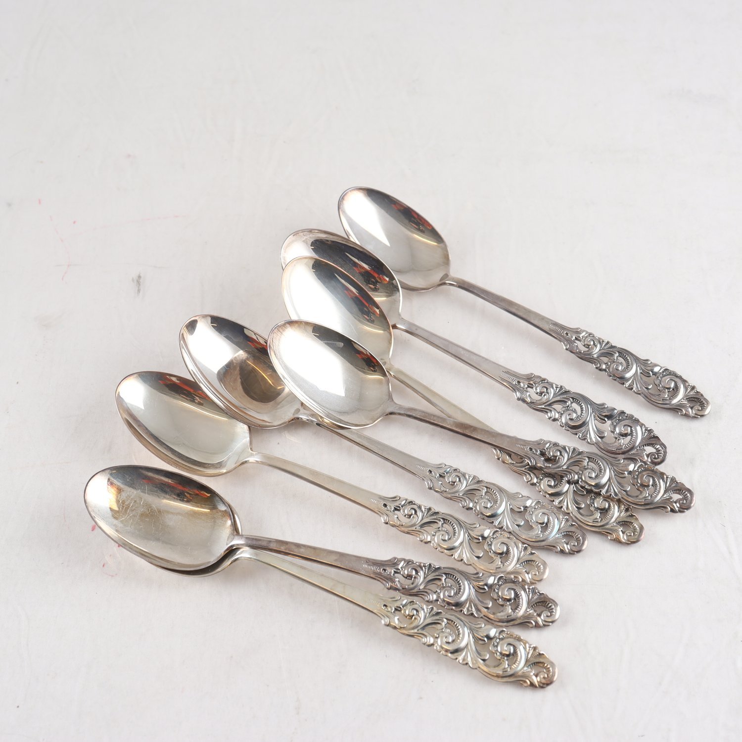 Matskedar, silver, 830, Bröderna Mylius, Norge, 8 st