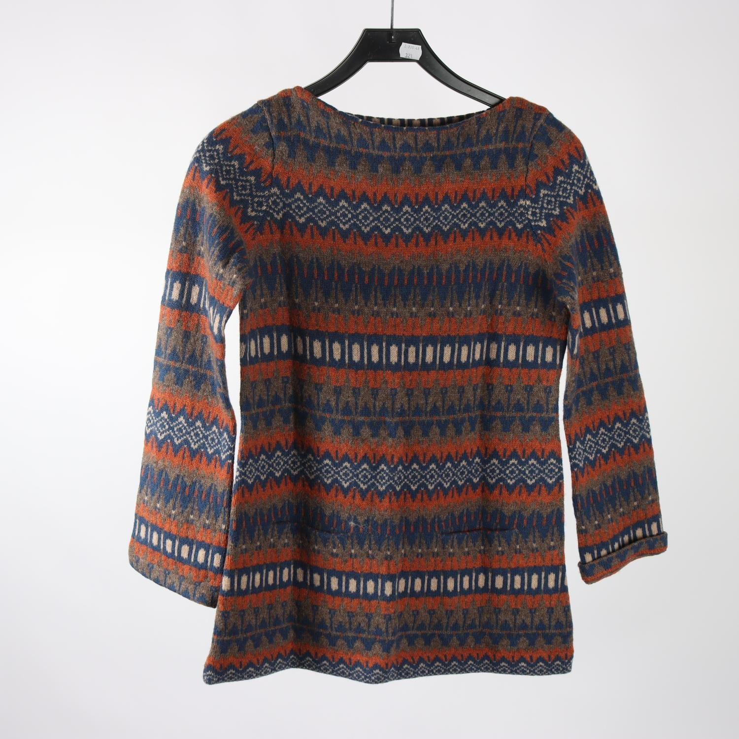 Tröja, Jumperfabriken, flerfärgad, mönstrad, stl. S