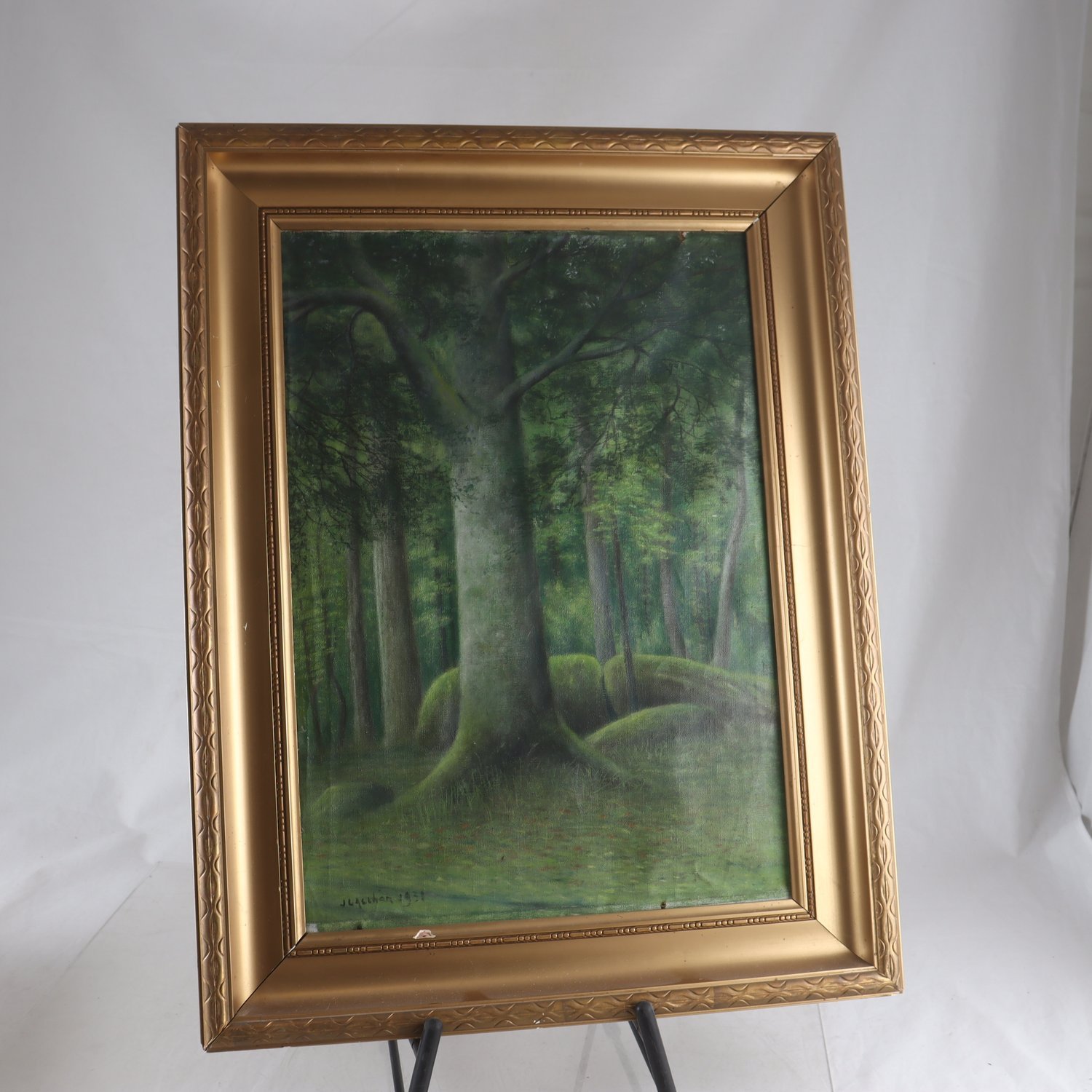 Olja på duk, signerad, Endast avhämtning.