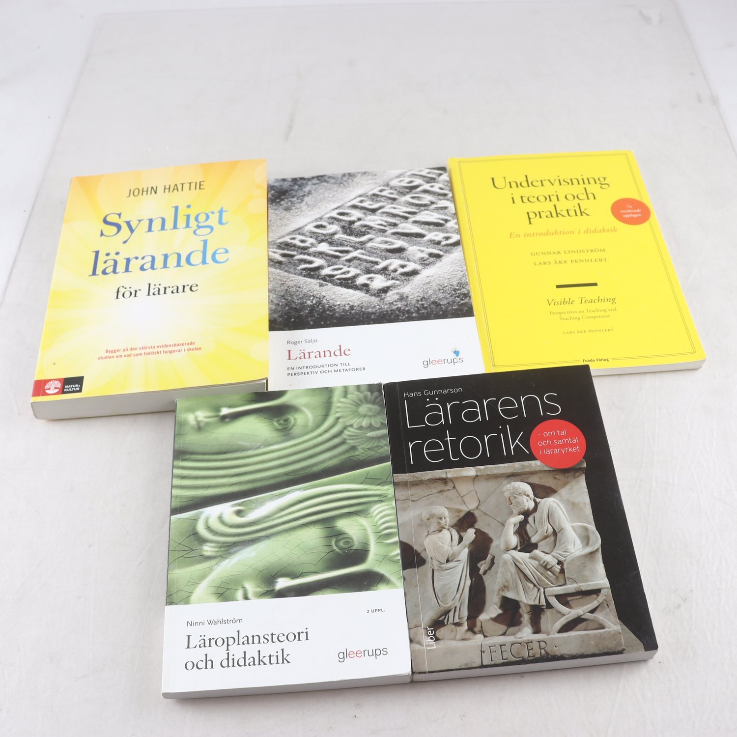 Kurslitteratur, lärande, bokpaket med 5 volymer