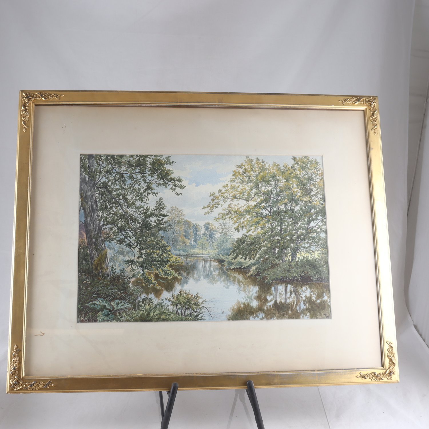 Akvarell, signerad H.F, 1875. Endast avhämtning.