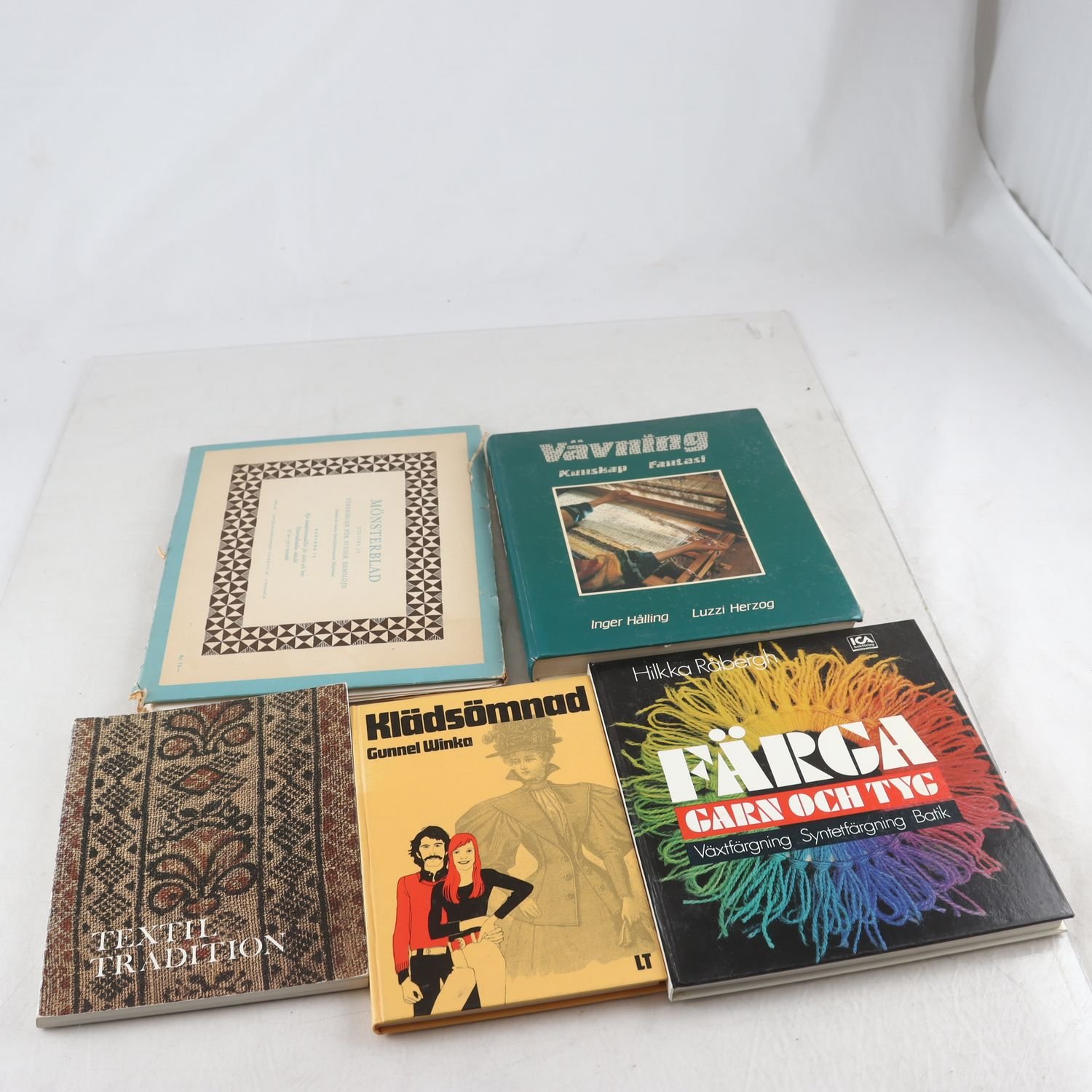 Bokpaket: Sömnad och textil, 5 volymer