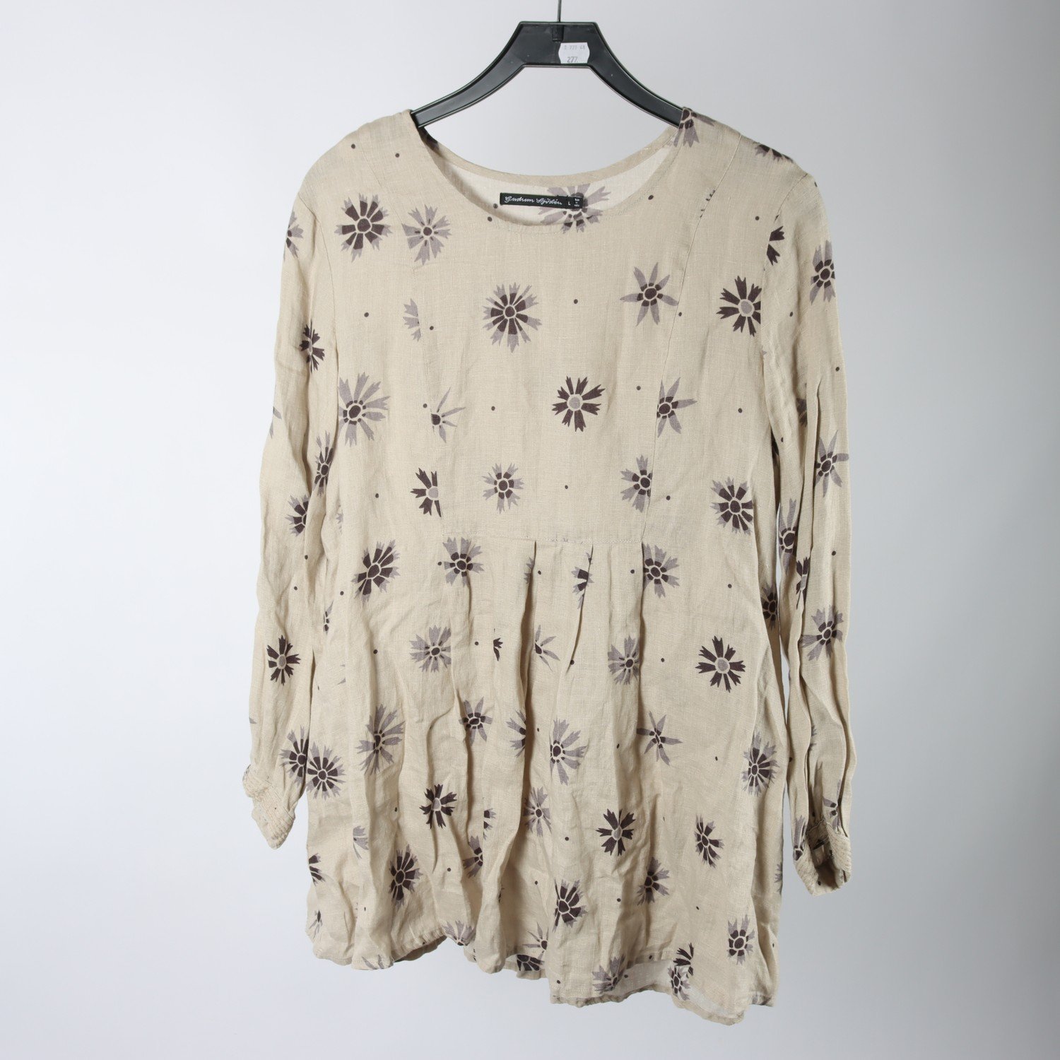 Tunika, Gudrun Sjödèn, beige, mönstrad, stl. L