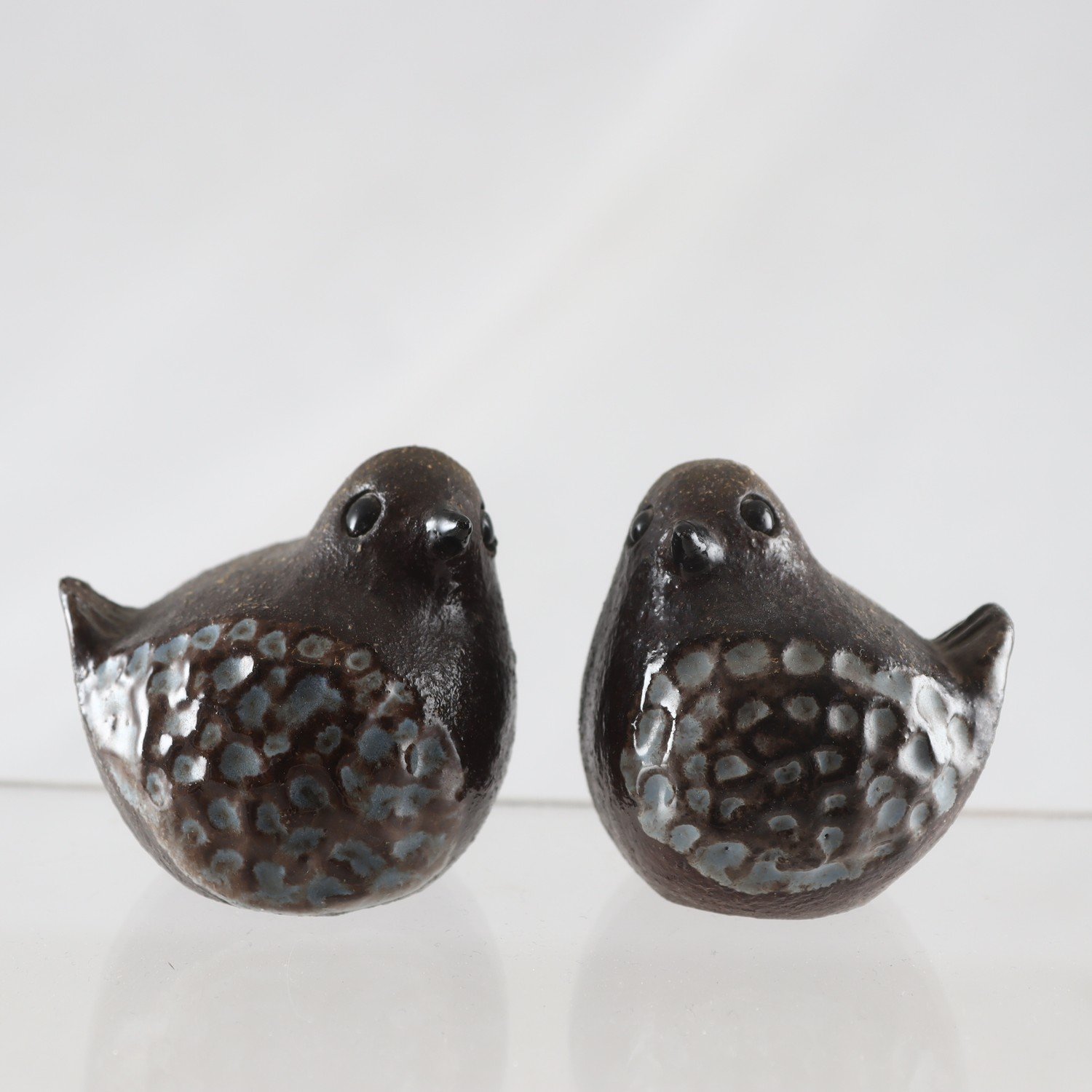 Figuriner, keramik, fåglar, Bengt Wall, 2 st