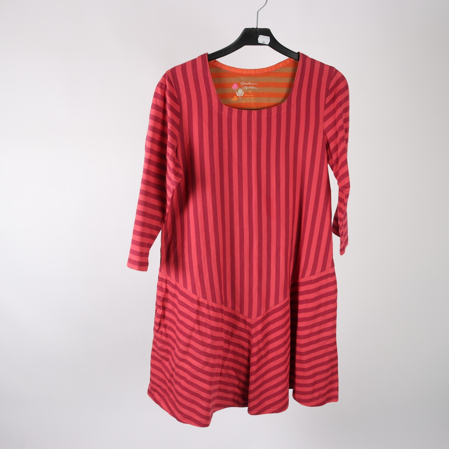 klänning, Gudrun Sjödèn, röd, randig, stl. S