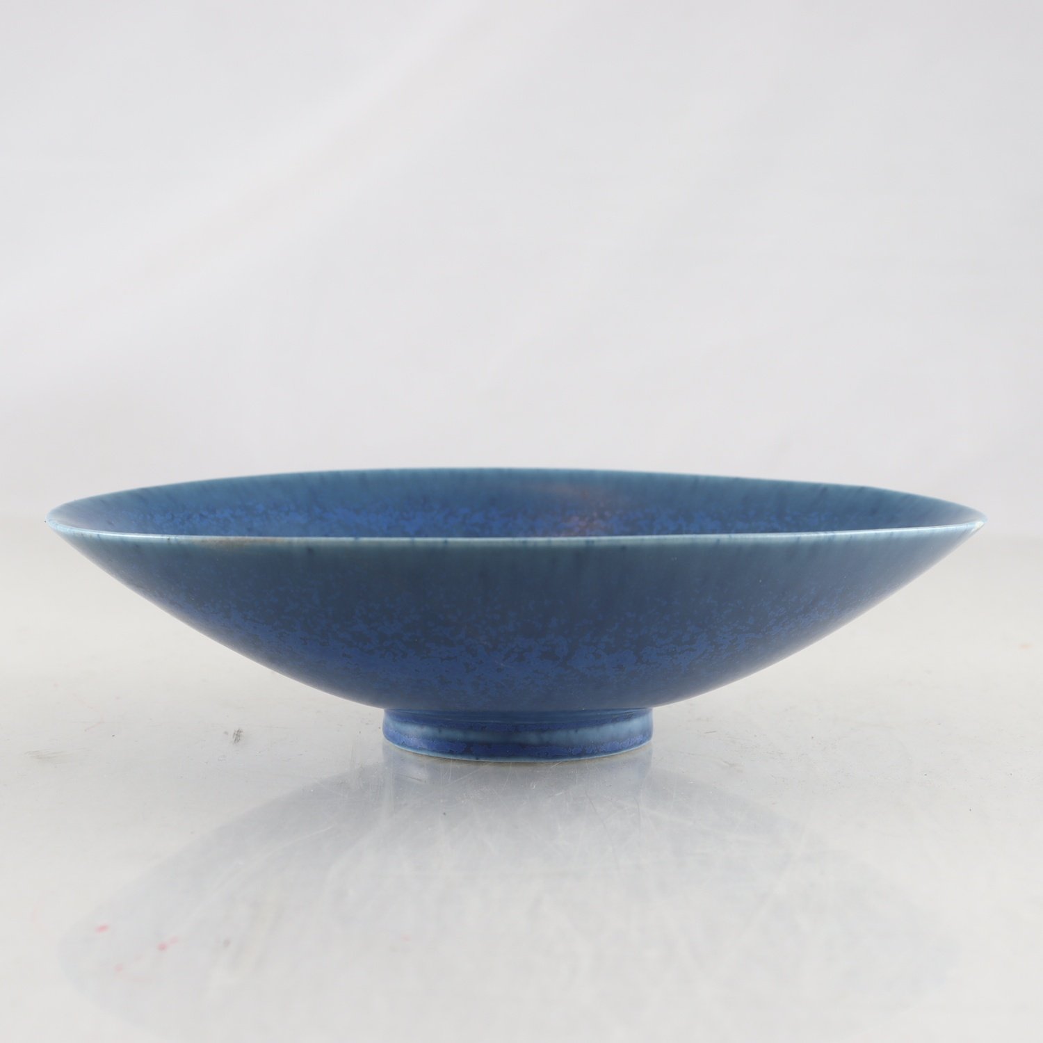 Skål, stengods, harpälsglasyr, Gunnar Nylund, Gustavsberg