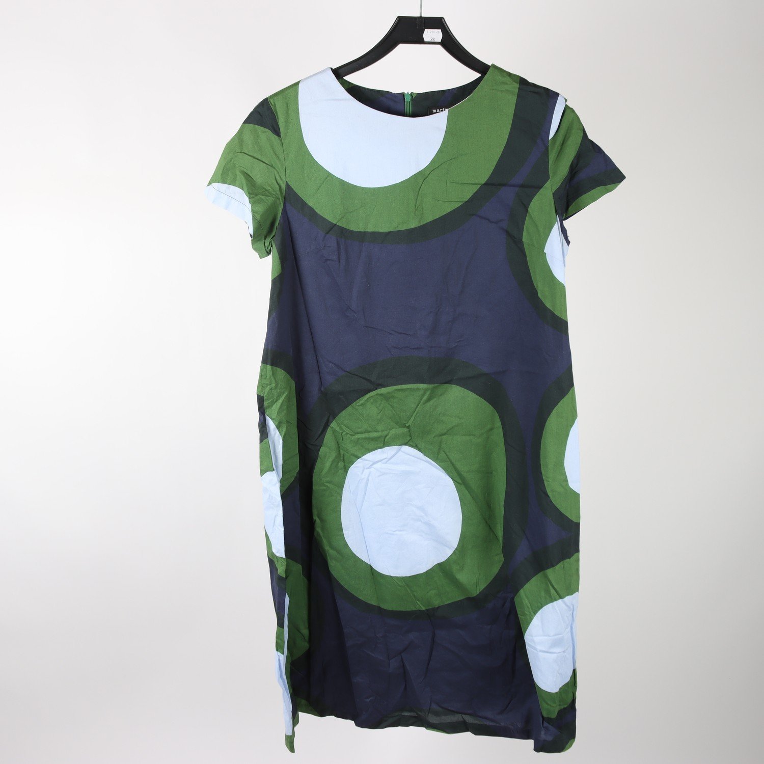 Klänning, marimekko, blå, grön, stl. 40