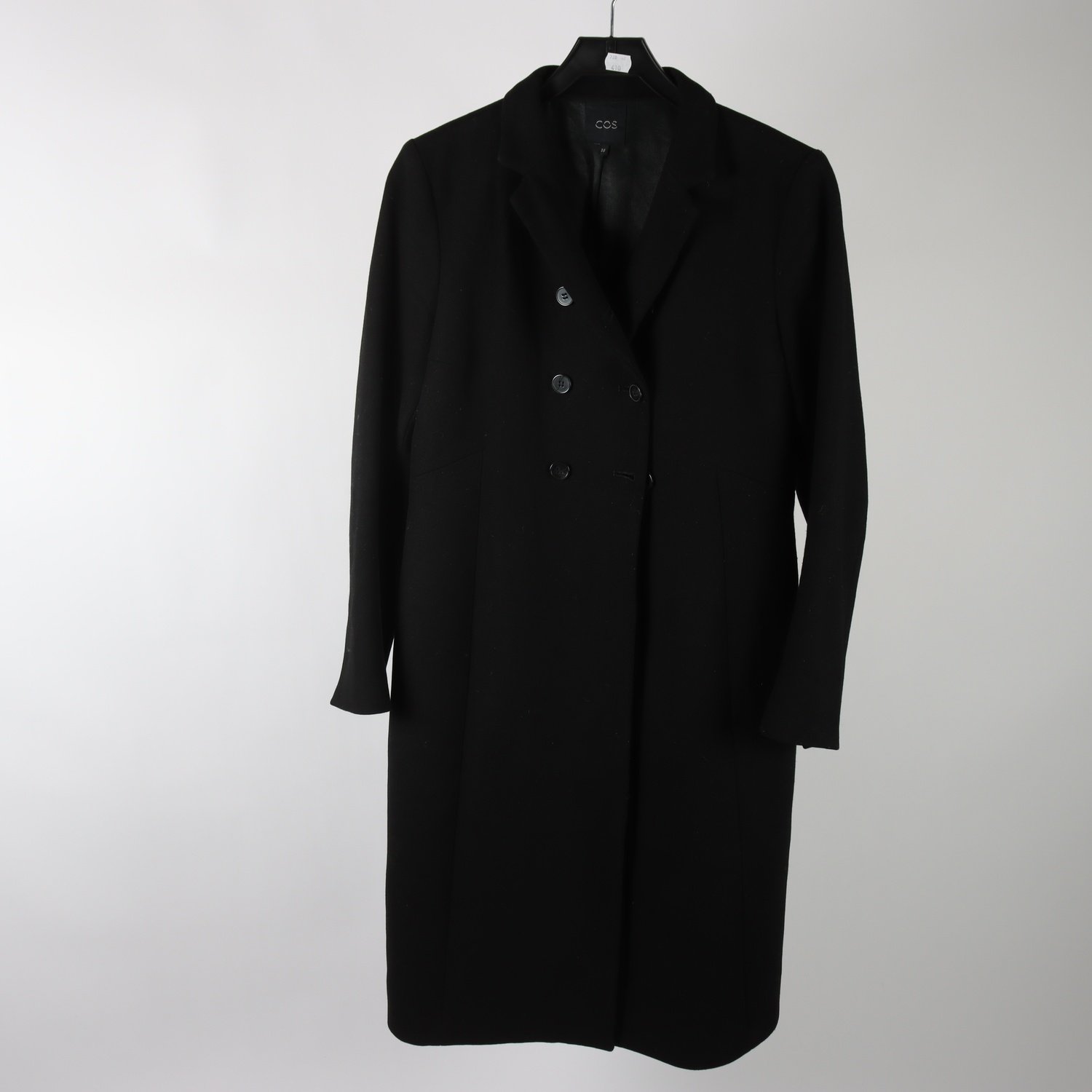 Kappa, COS, svart, ull, cashmere, stl. 38.