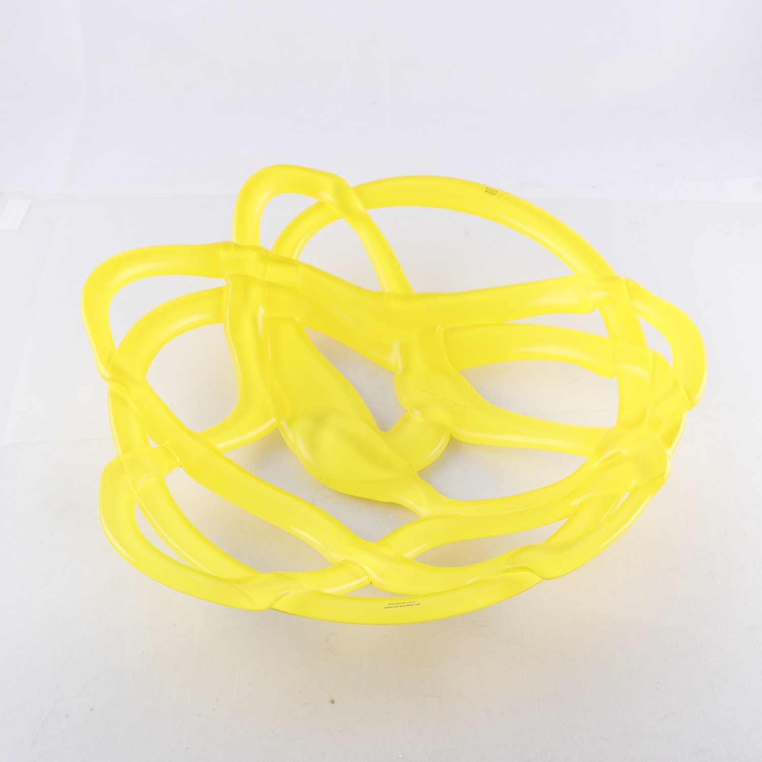 Fat, Kosta Boda, ”Basket”, Anna Ehrner, gul, konstglas. Samfraktas ej.