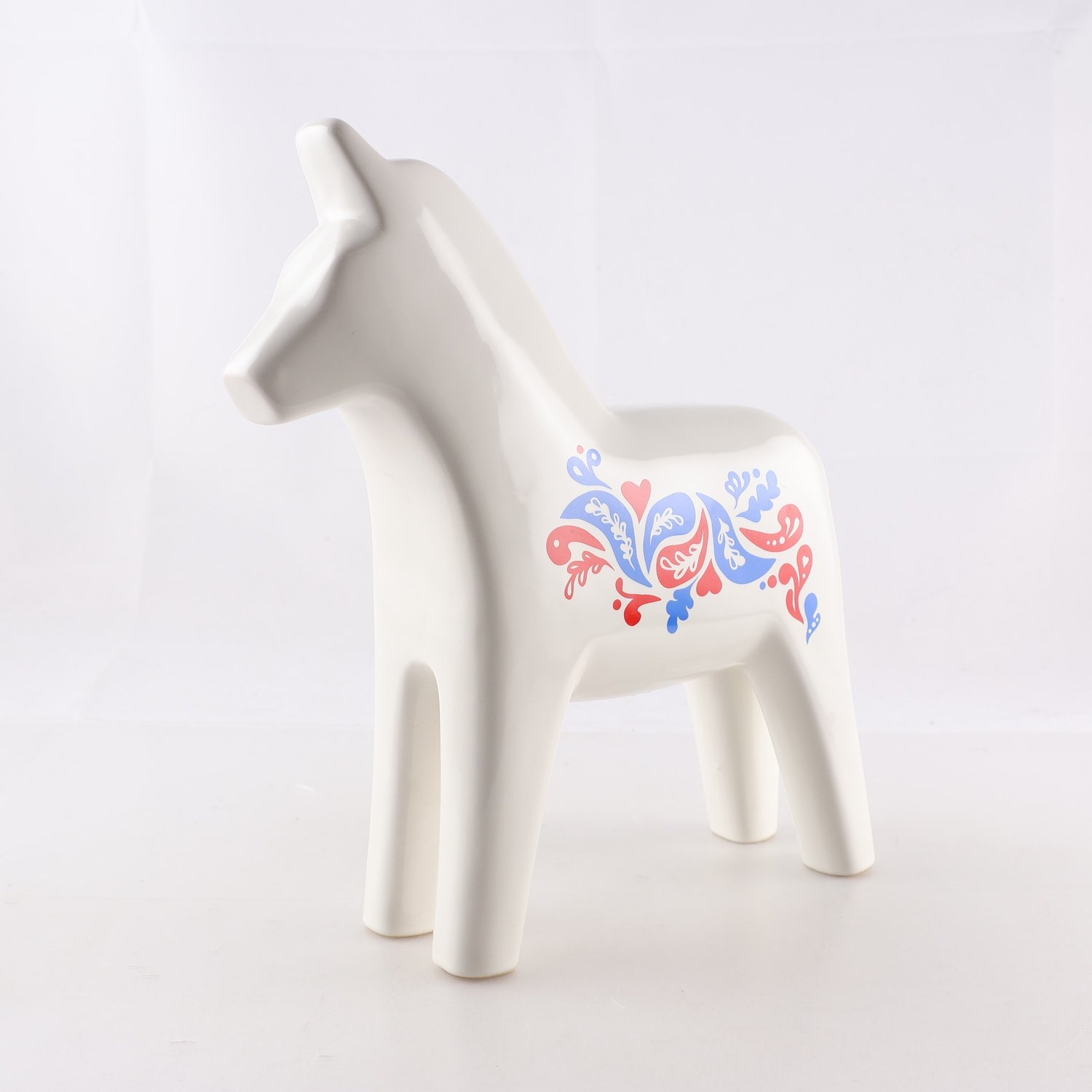 Dalahäst, IKEA, porslin. Samfraktas ej.