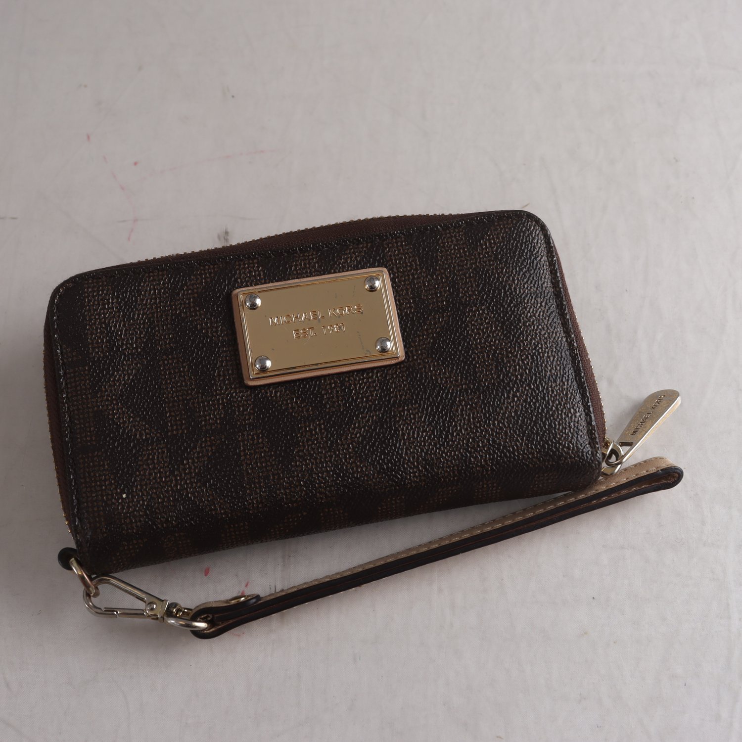 Plånbok, logo print canvas, Michael Kors