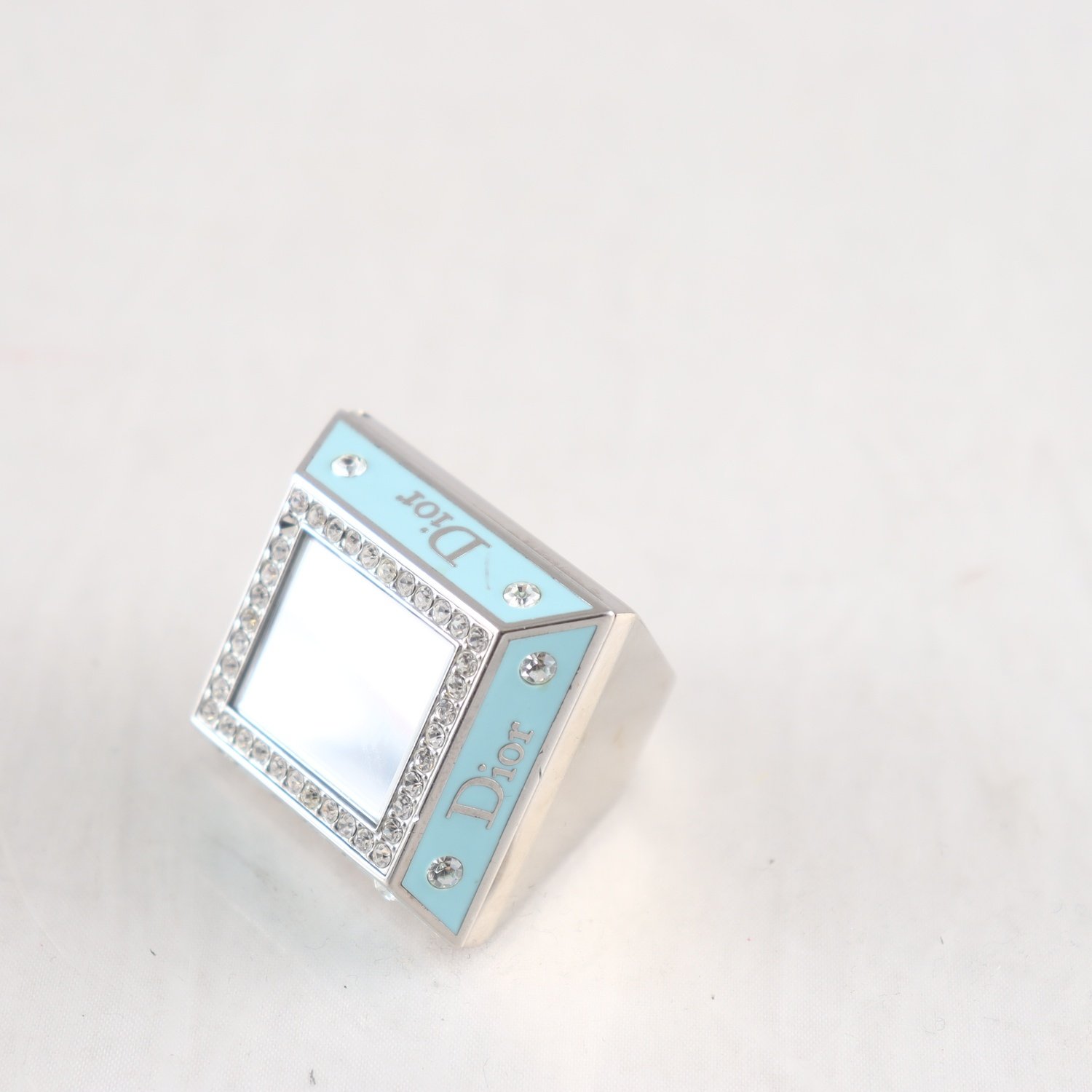 Ring, metall, spegelglas, stenar, Dior Princess