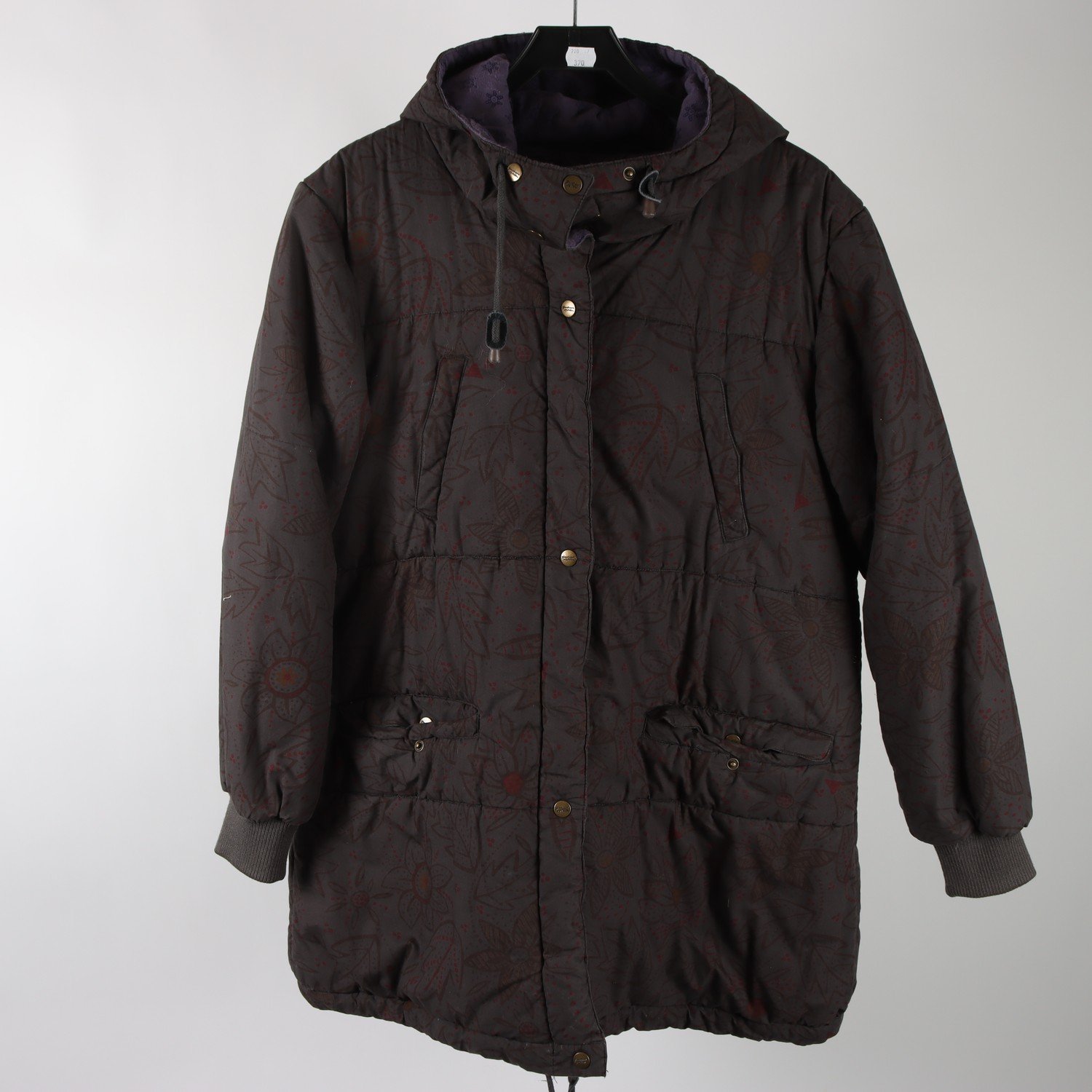 Vinterjacka, Gudrun Sjödén, grå, mönstrad, stl. L.