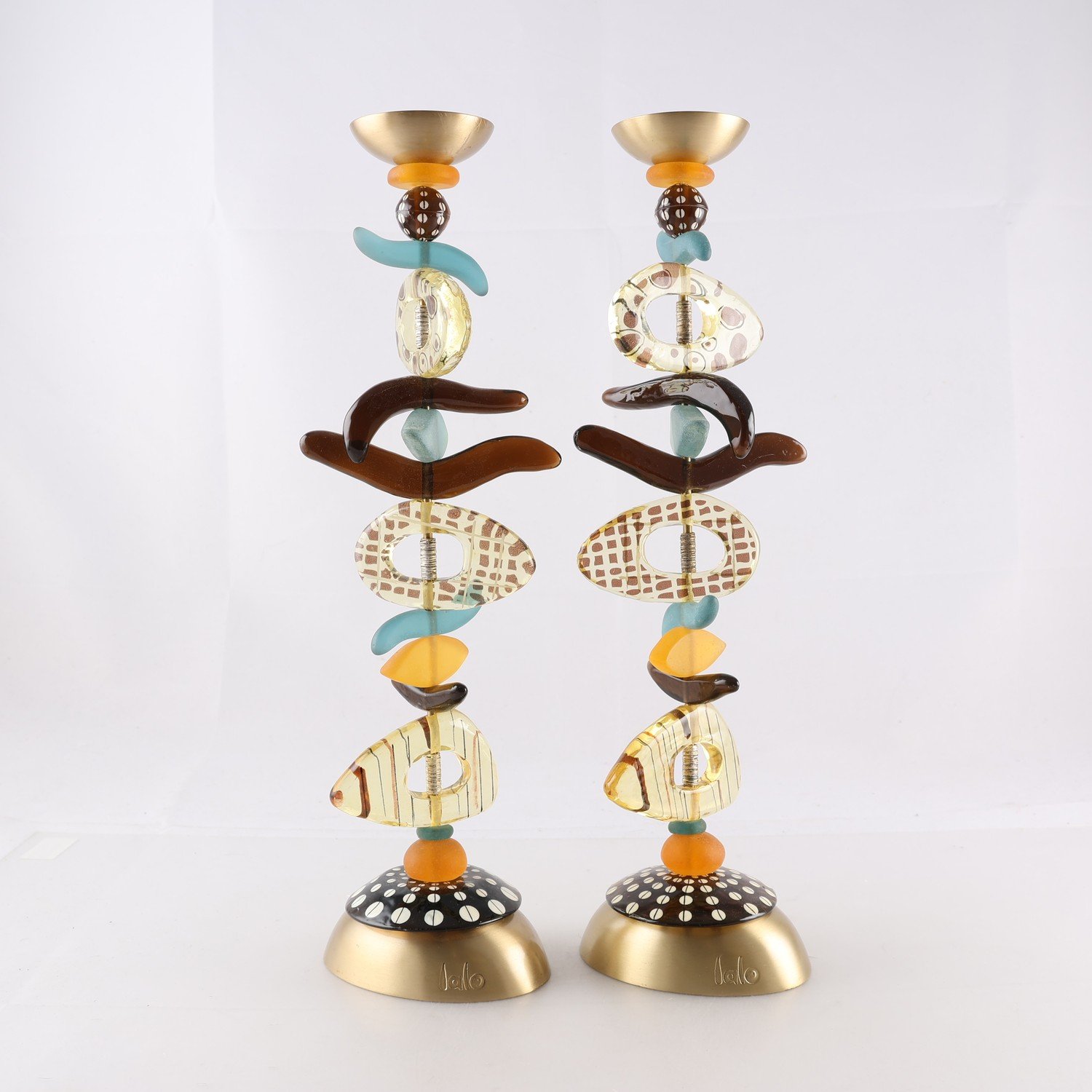 Ljusstakar, Lalo, metall & plast, 2 st.