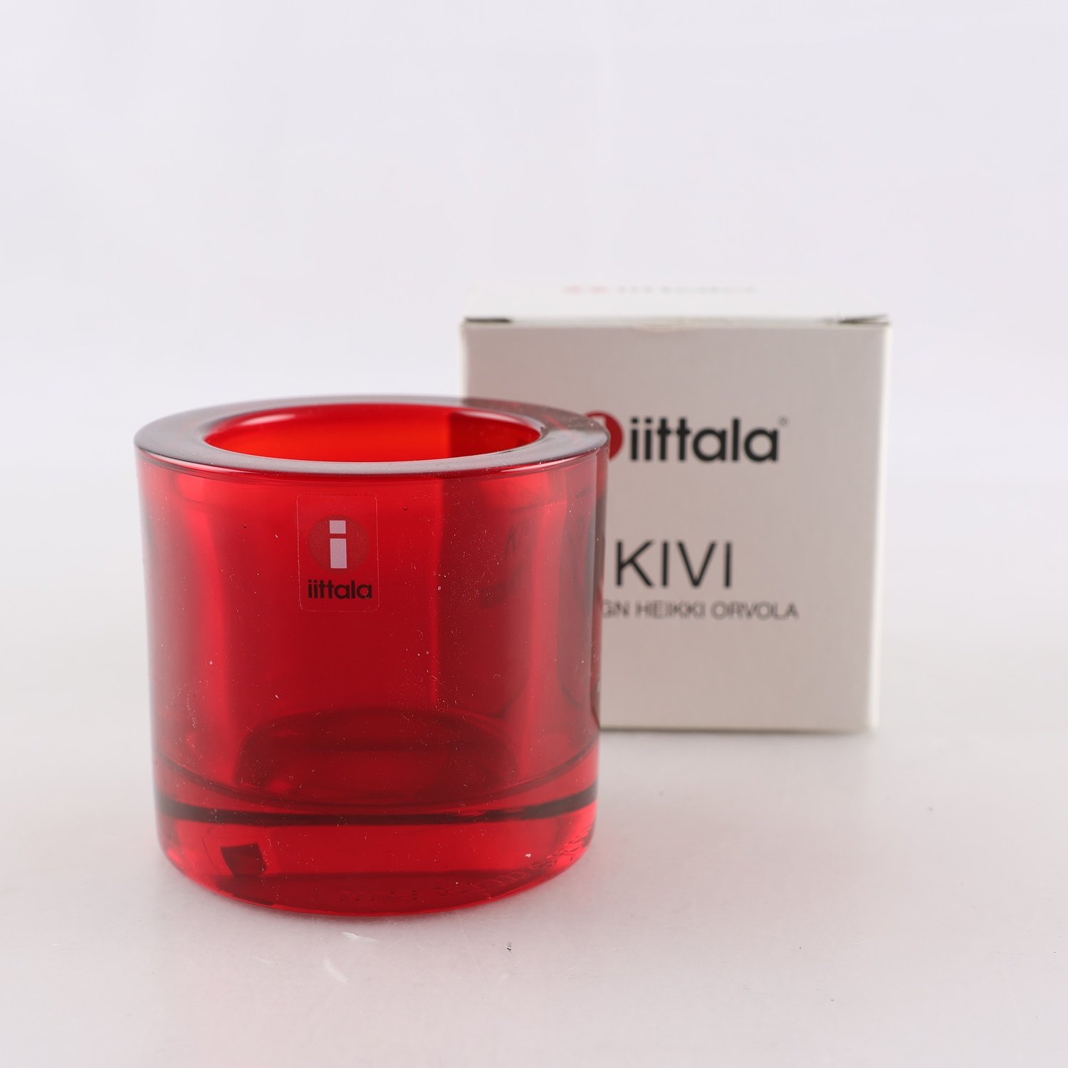Ljuslykta, iittala, Kivi, röd