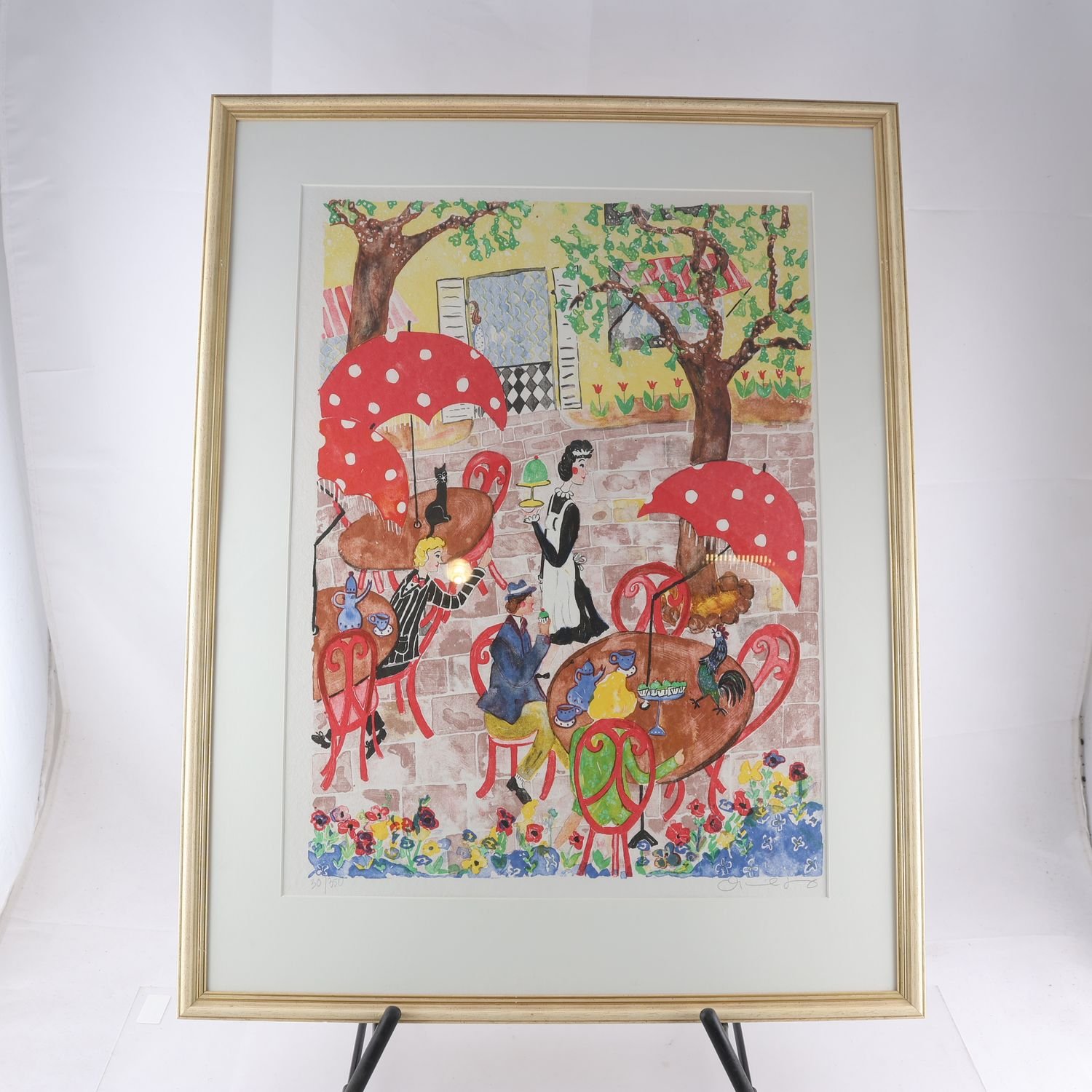 Färglitografi, Marika Lang, sign. nr.30/350. Endast avhämtning.