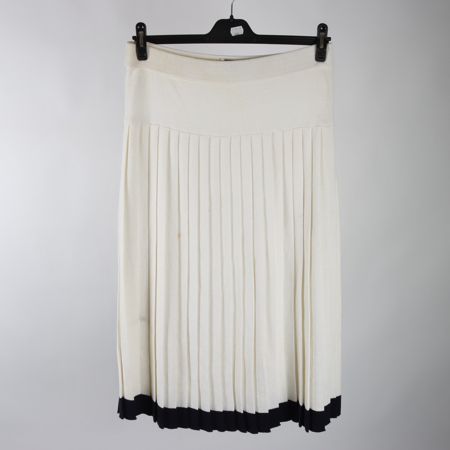 Kjol, Busnel, vit, blå, stl. 42