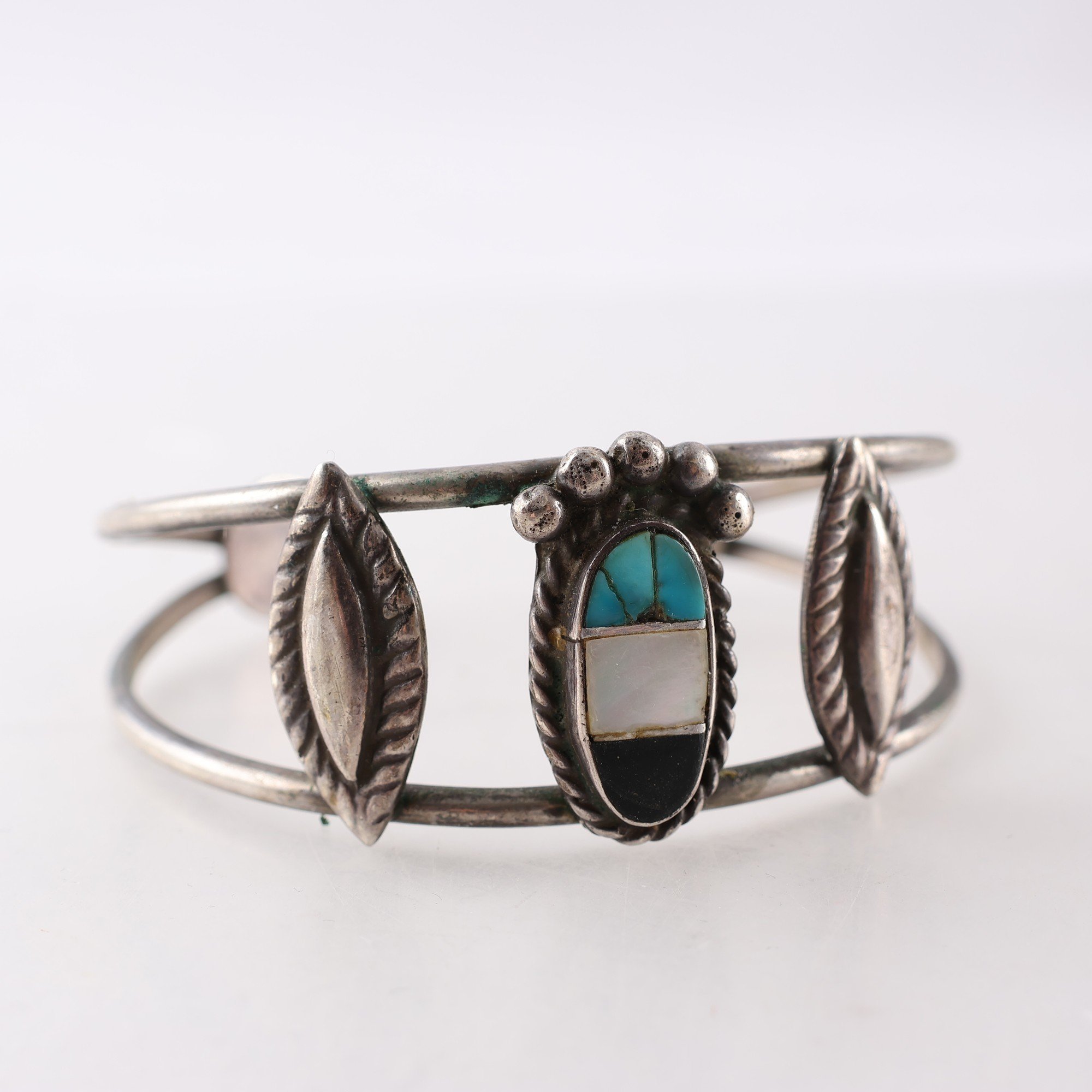 Armband, silver 925, emalj. Brv: 24.7g
