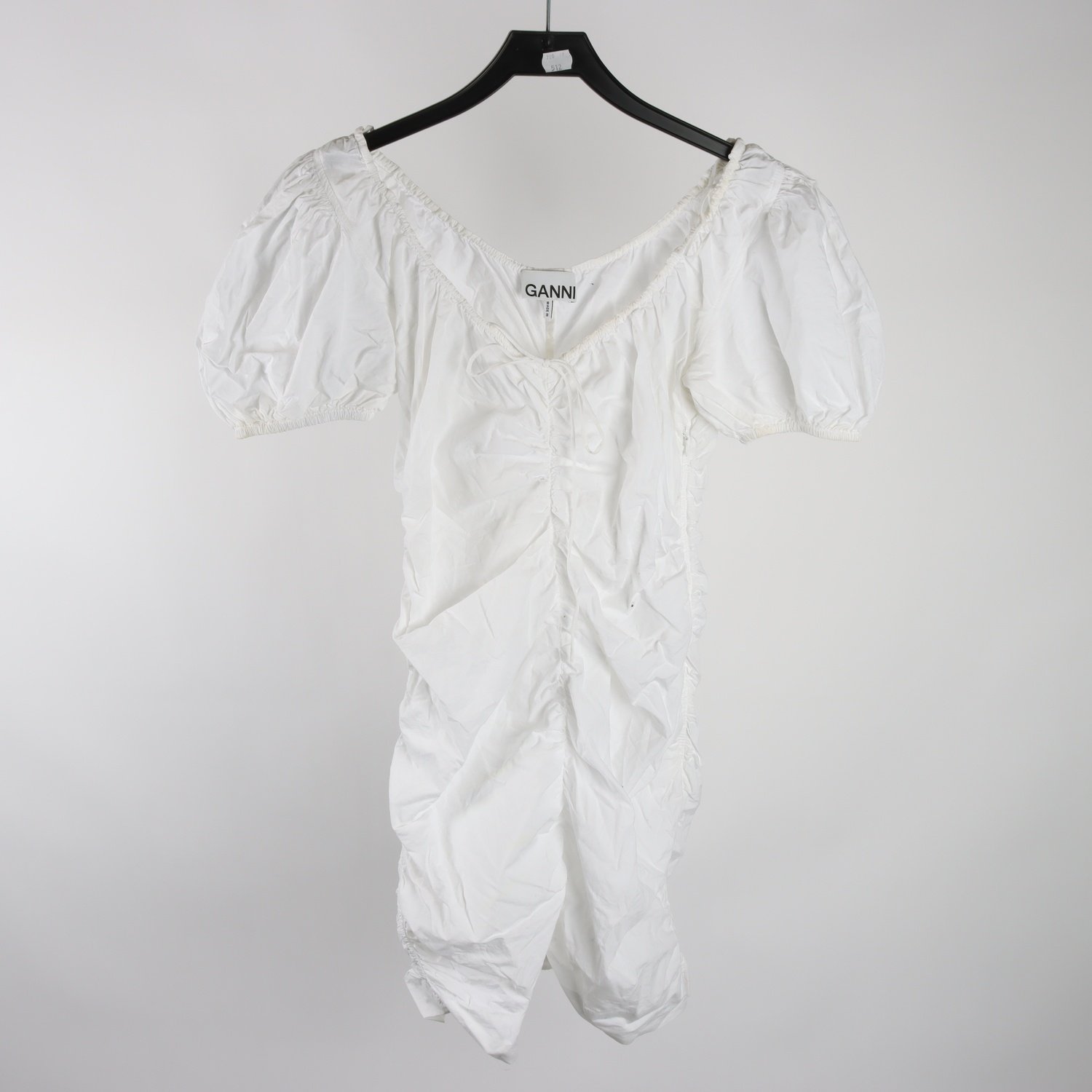 Klänning, Ganni, vit, stl. ca. XS