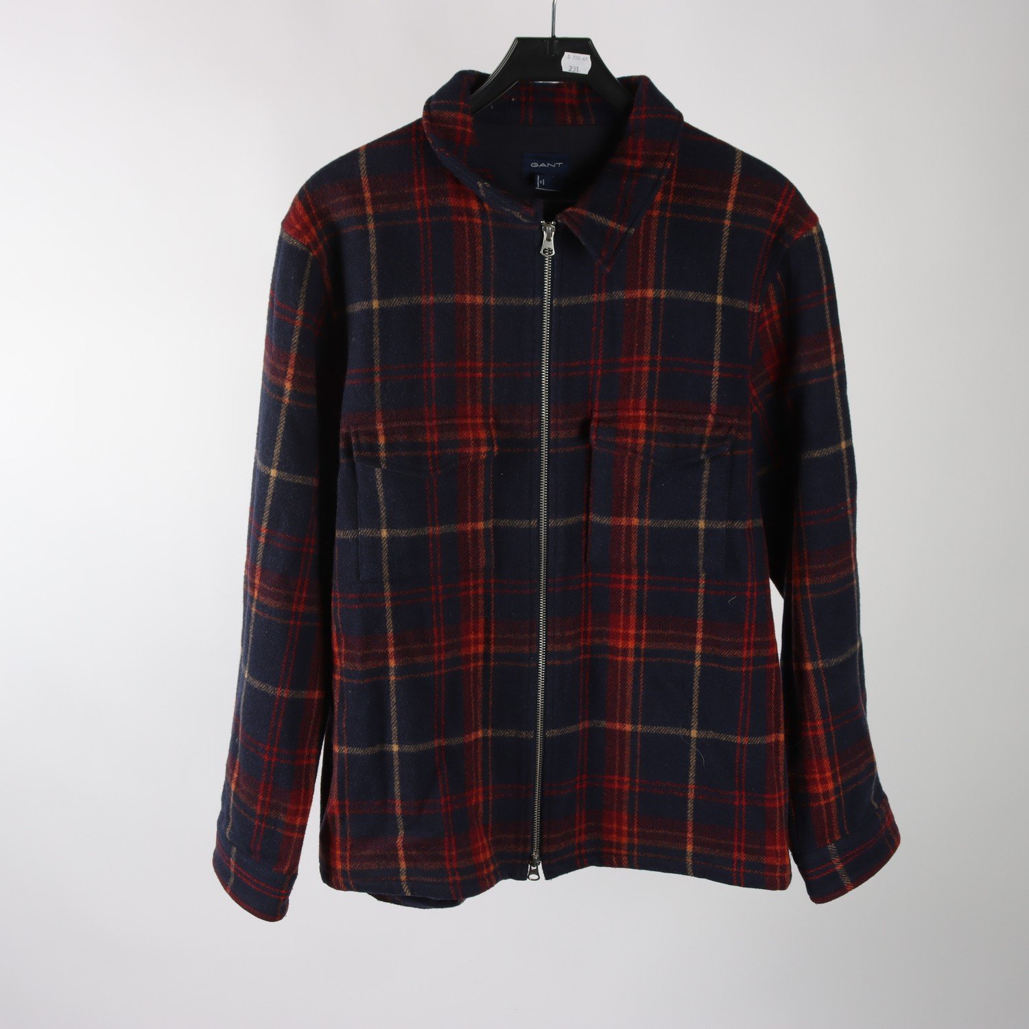 Jacka, Gant, röd, blå, rutig, stl. M