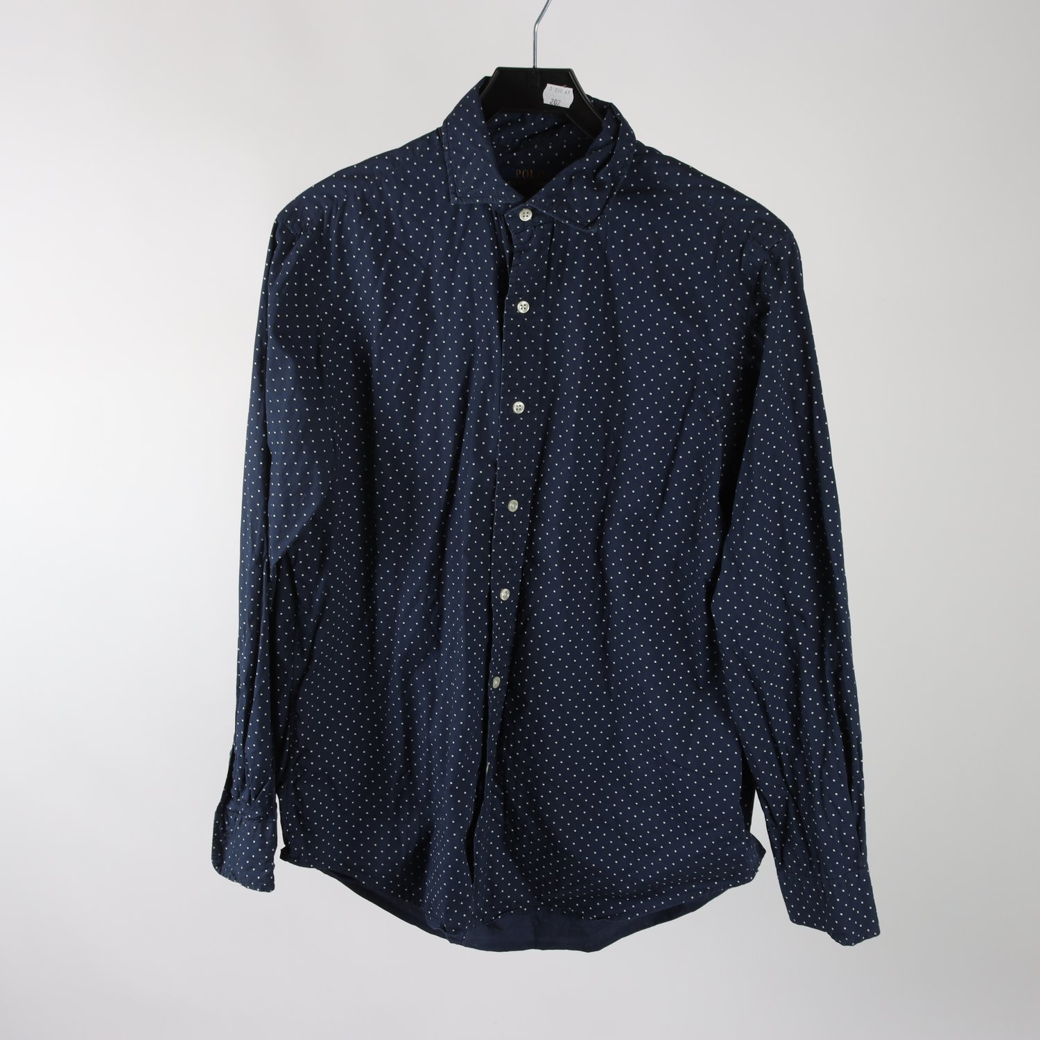 Skjorta, Polo Ralph Lauren, blå, vit, prickig, stl. M